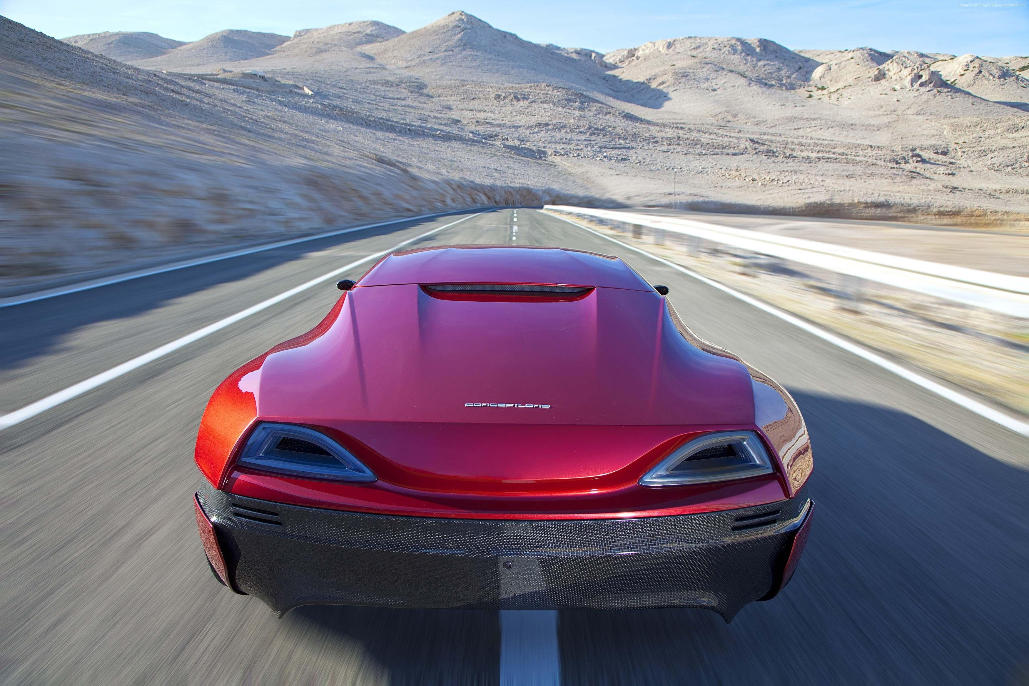 3500x2333 Rimac Concept One, electric, red., coupe, hypercar, HD wallpaper