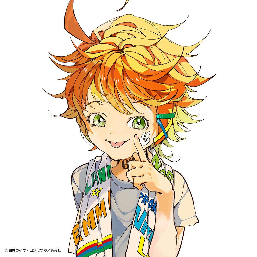 1040x1040 Emma The Promised Neverland Wallpaper smiling