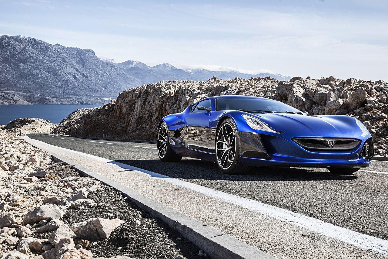 1280x853 Wallpaper Rimac Concept One Blue Cars