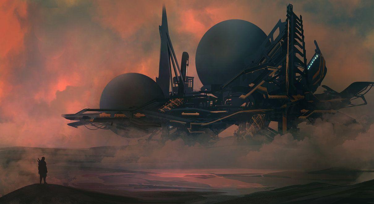1210x660 Desert Refinery by TacoSauceNinja. Art, Wallpaper, HD wallpaper