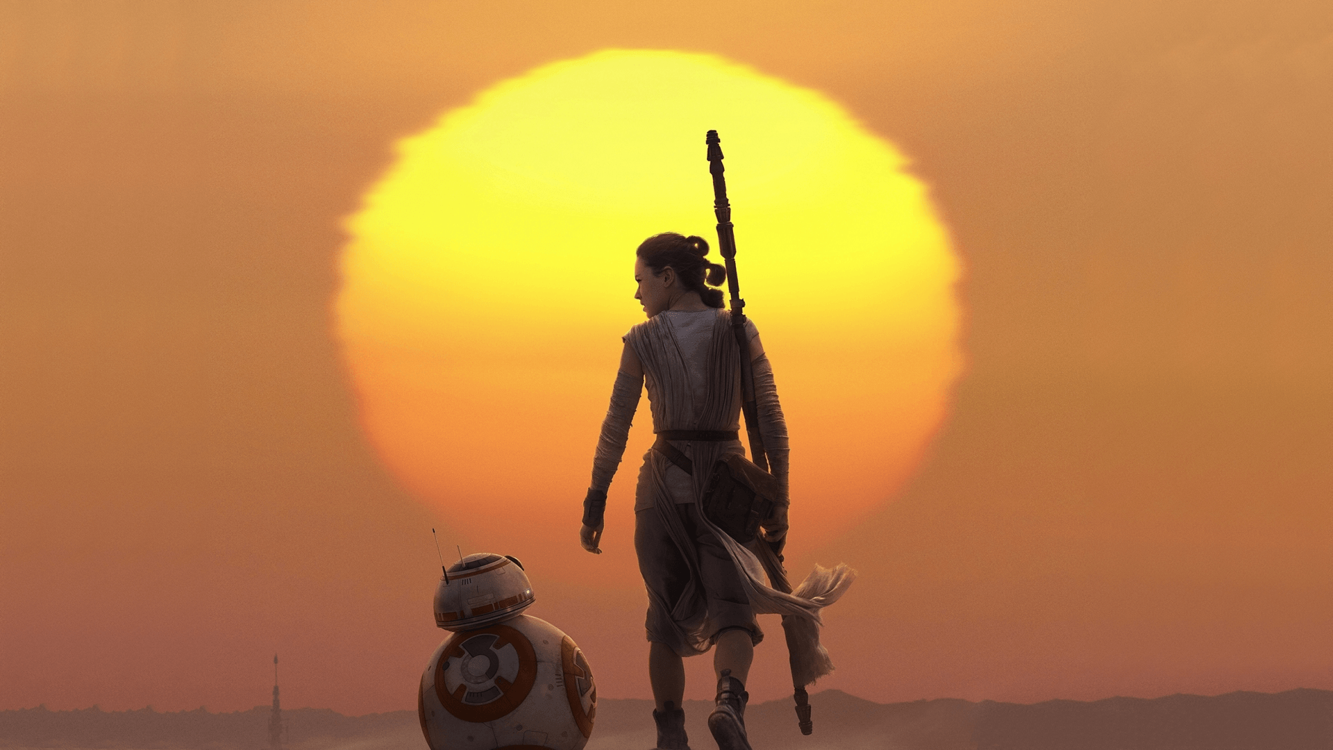 1920x1080 Rey And BB8 IMAX [Hi Res Textless Wallpaper]