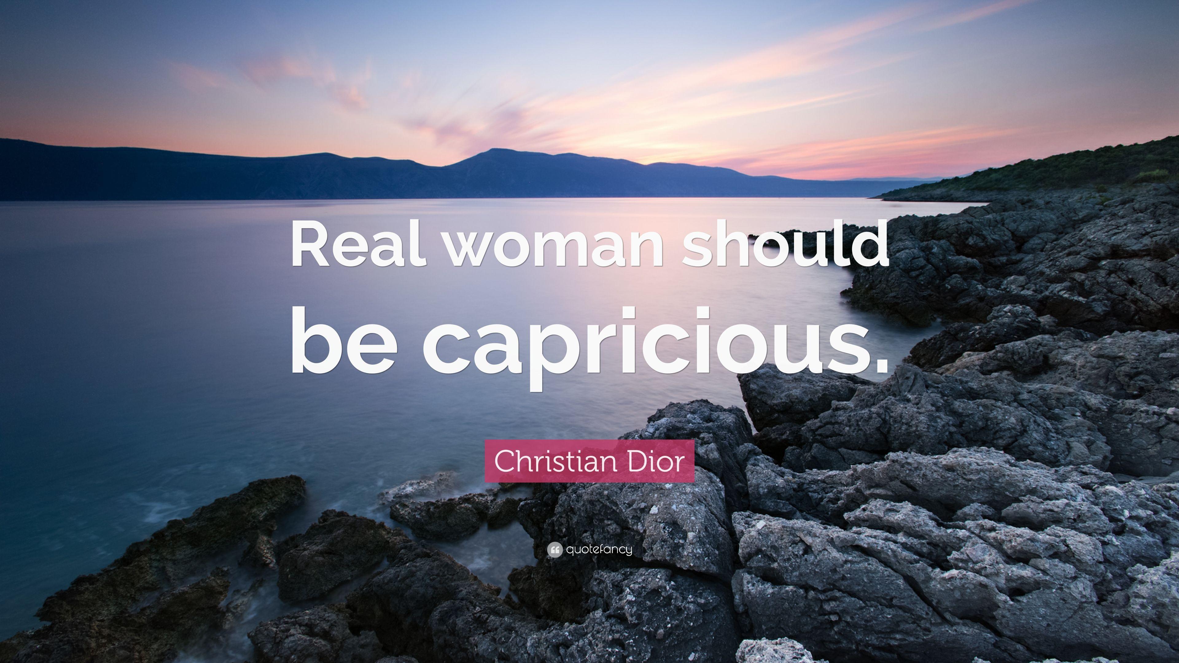 3840x2160 Christian Dior Quote: “Real woman should be capricious.” 7