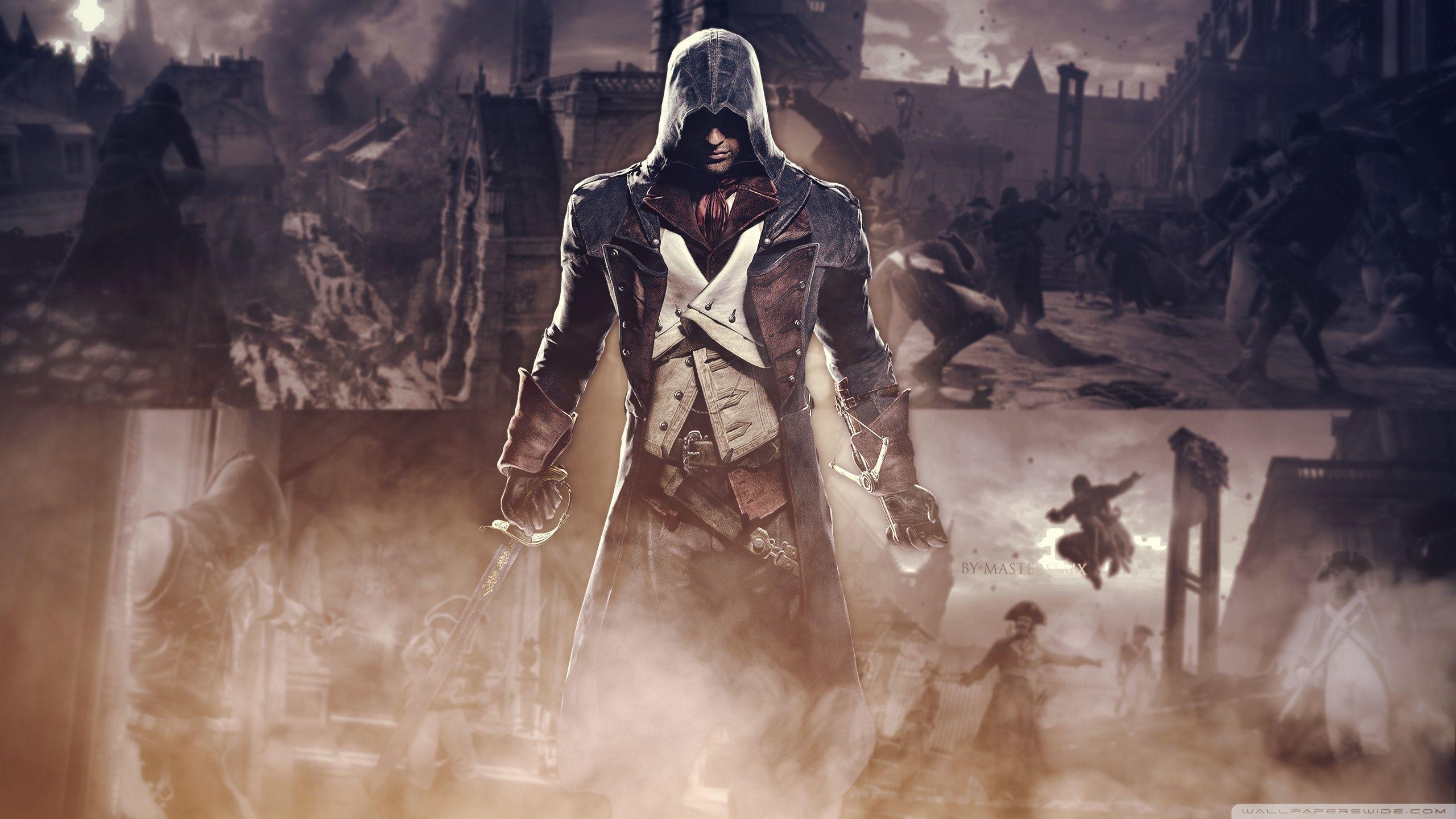 2560x1440 Assassins Creed Unity Ultra HD Desktop Background Wallpaper for 4K