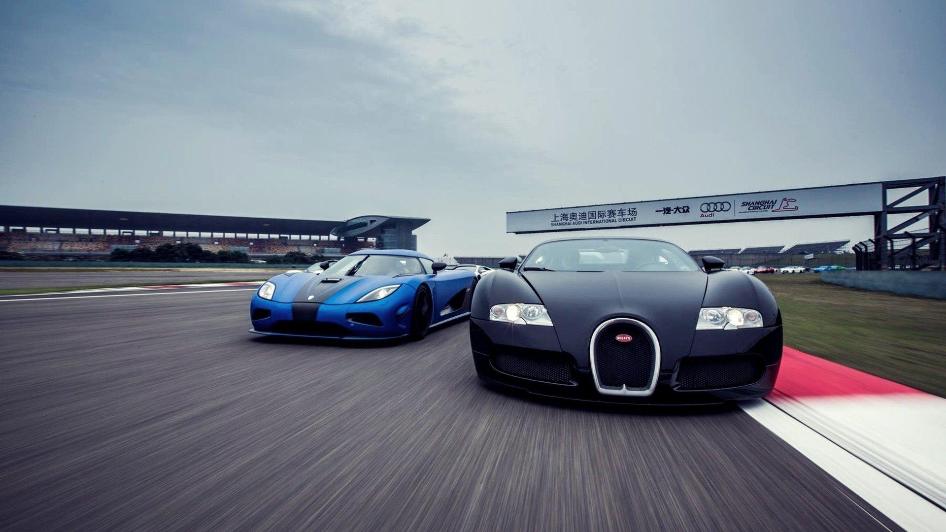 1920x1080 cars, racing, Koenigsegg Agera R, Bugatti Veyron Grand Sport