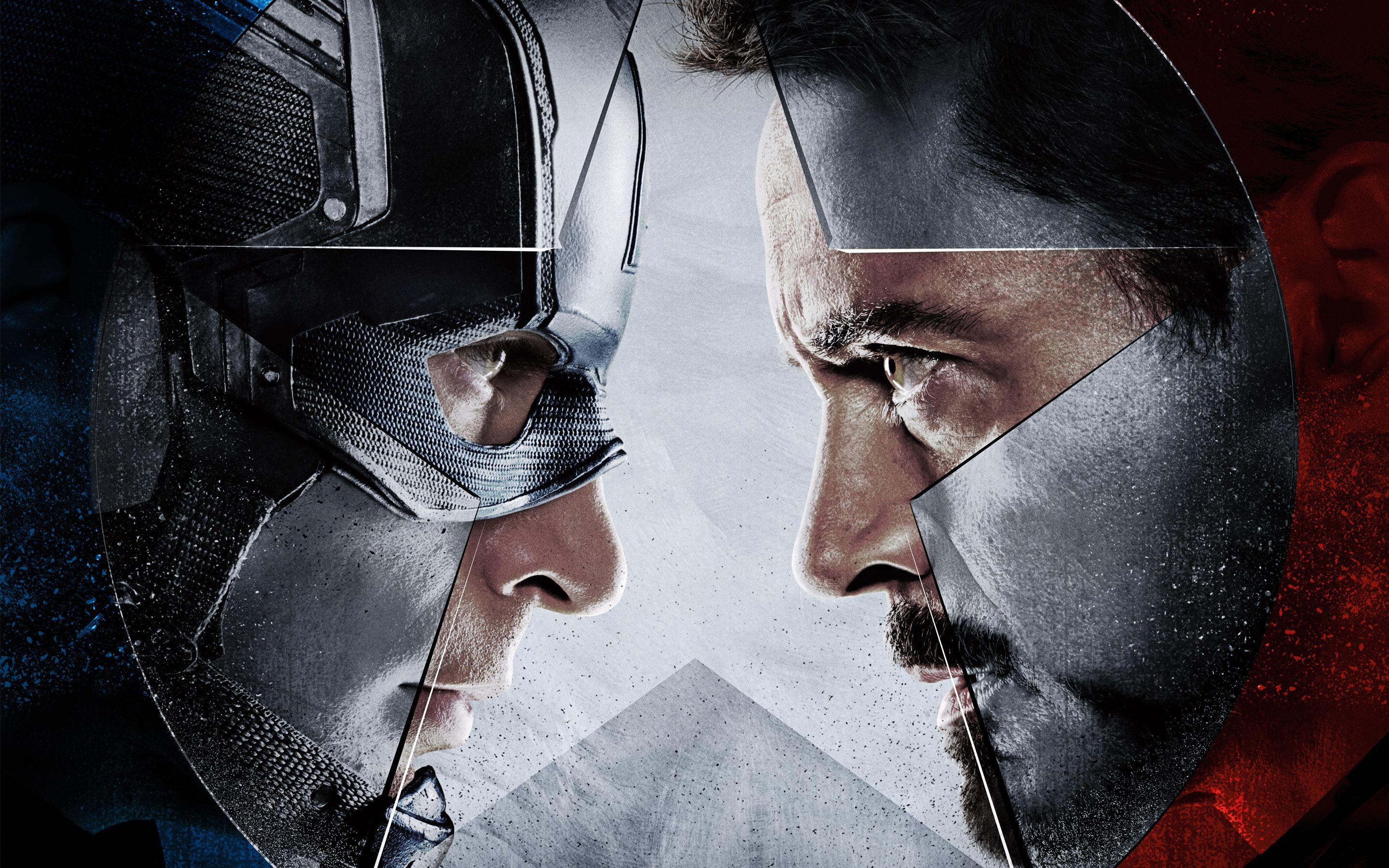 2880x1800 Captain America Vs Iron Man 2016 Civil War wallpaper