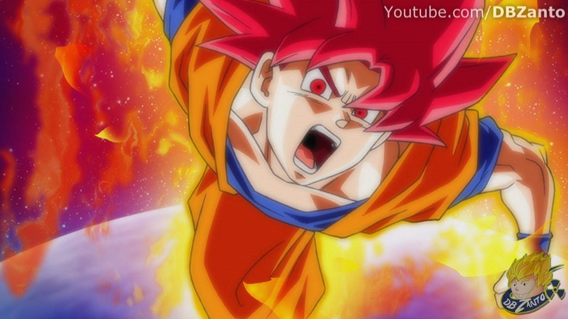 1920x1080 Super Saiyan God Goku Wallpaper