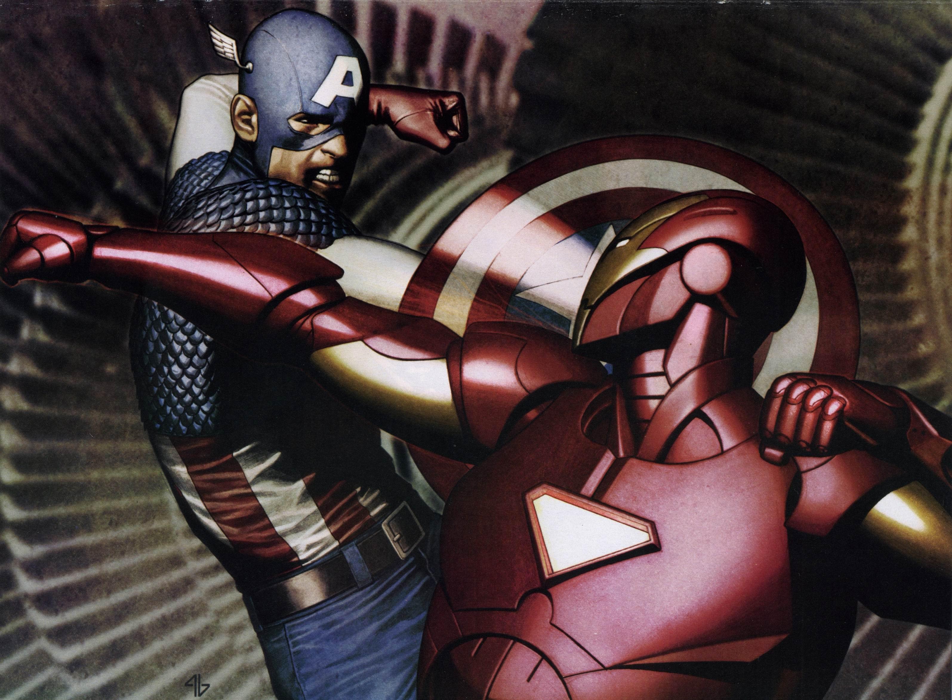 3190x2347 Captain America Vs Iron Man Wallpaperx2347