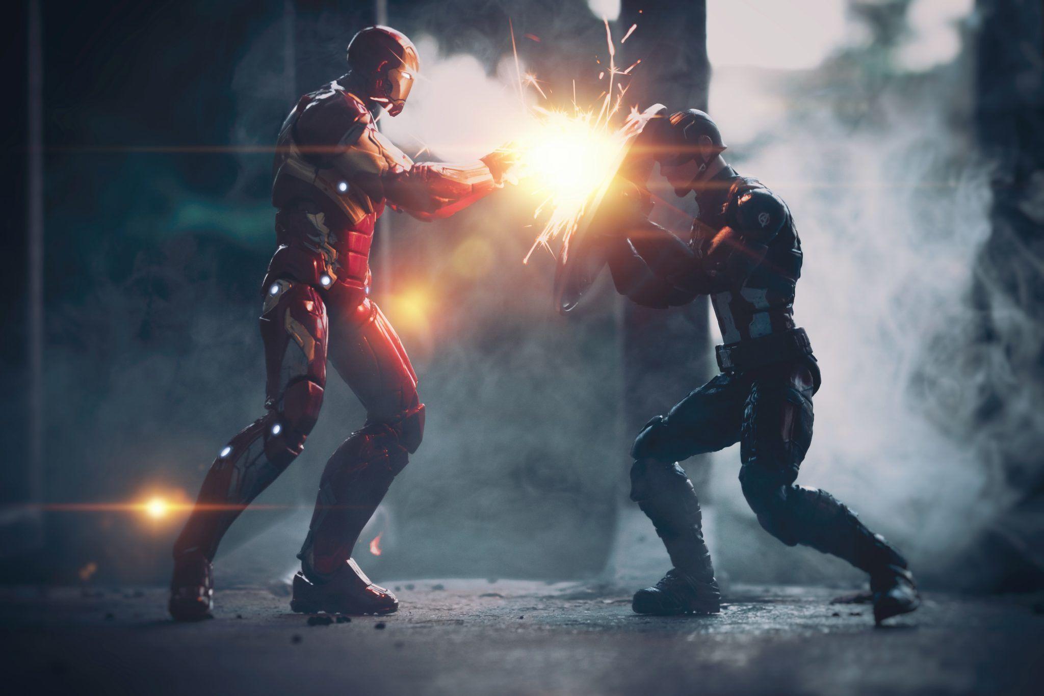 2048x1366 Download Wallpaper Captain America And Iron Man HD