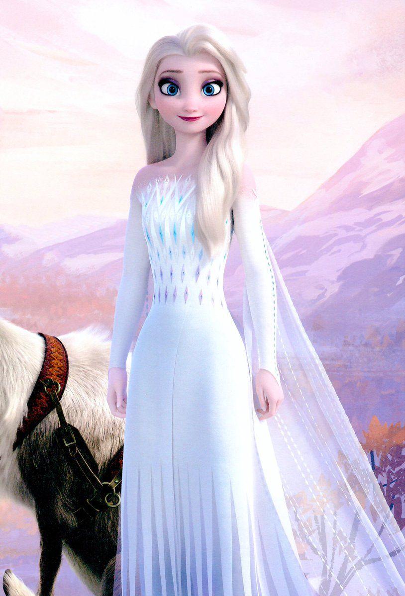 Hình ảnh mới 814x1199 với Frozen 2 Elsa trong chiếc váy trắng từ trận chung kết