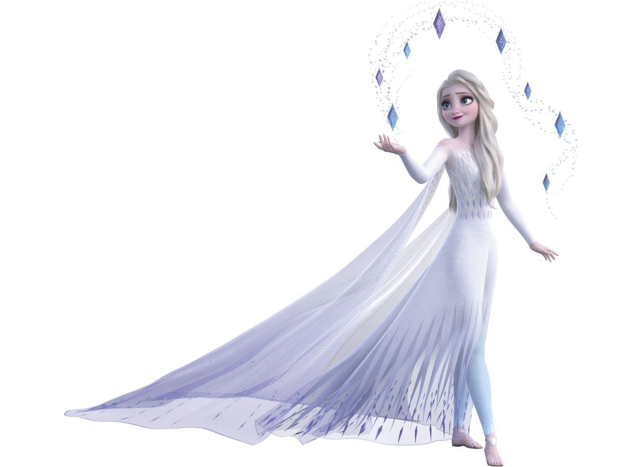 1300x945 Frozen 2 Elsa mặc váy trắng xõa tóc mới chính thức lớn