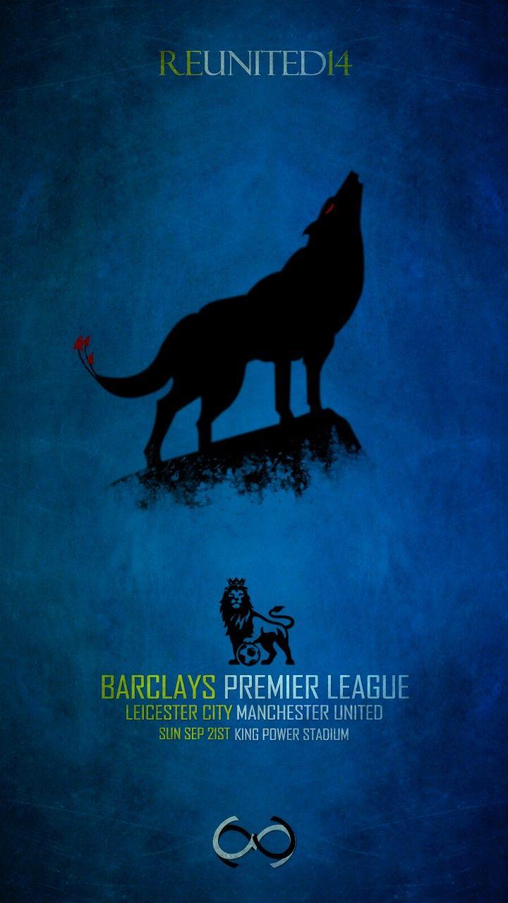 720x1280 Matchday Poster. Leicester City Football Club vs Manchester United