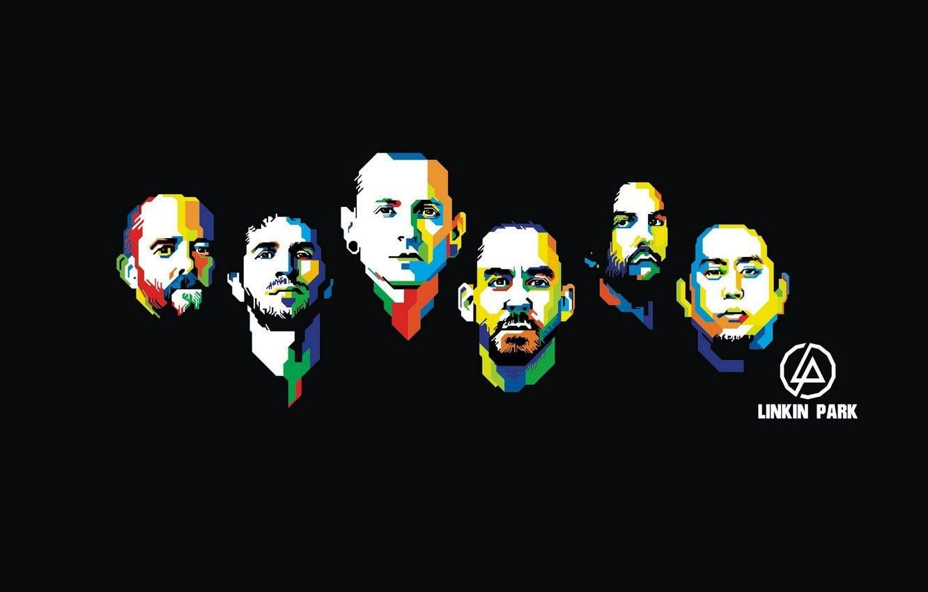 1332x850 Wallpaper ART, Linkin Park, Mike Shinoda, Chester Bennington, Rob