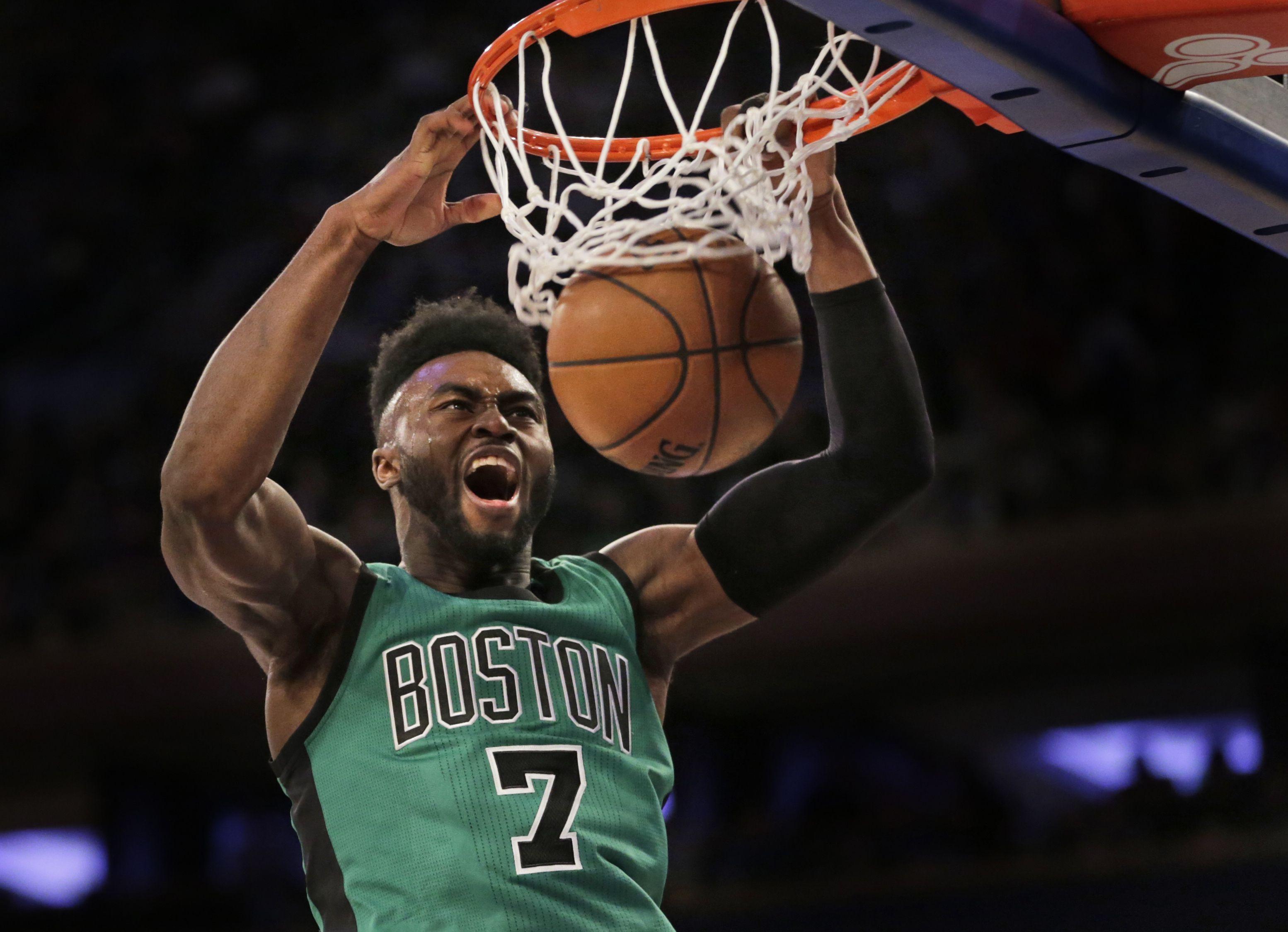 Jaylen Brown Disrespectful 76ers fan yelled I hope you tear your ACL  before Celtics win  masslivecom