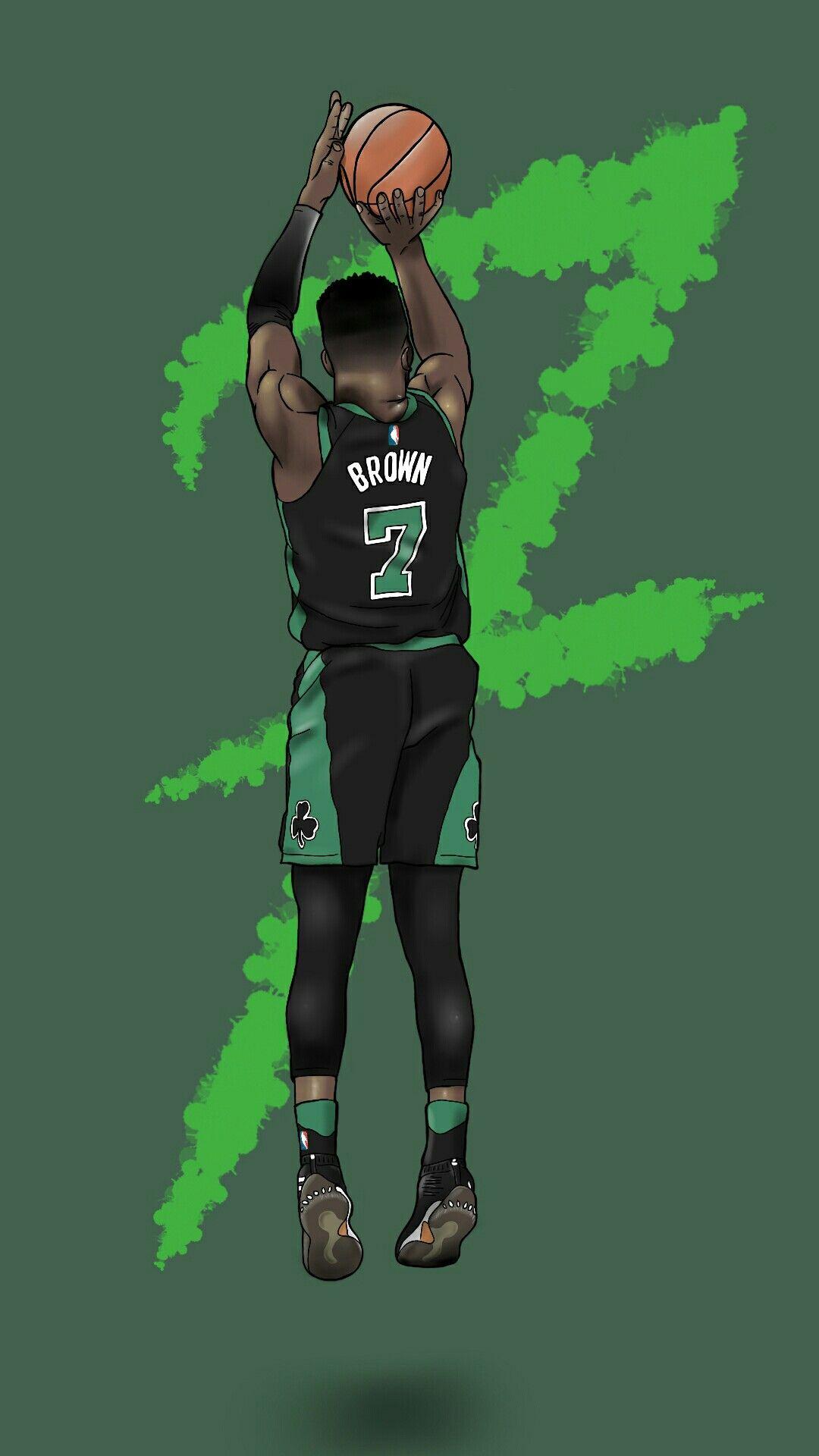 1080x1920 Free download Jaylen Brown from Boston Celtics Phone Wallpaper