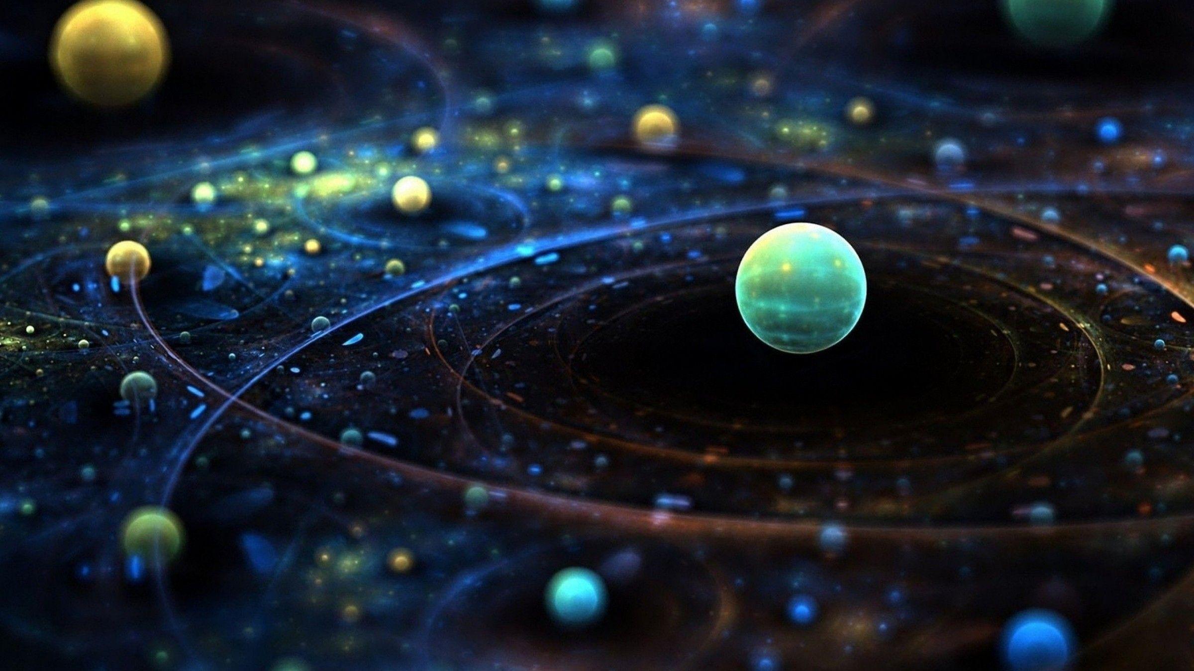 2400x1350 Planets, constellation wallpaperd and abstract