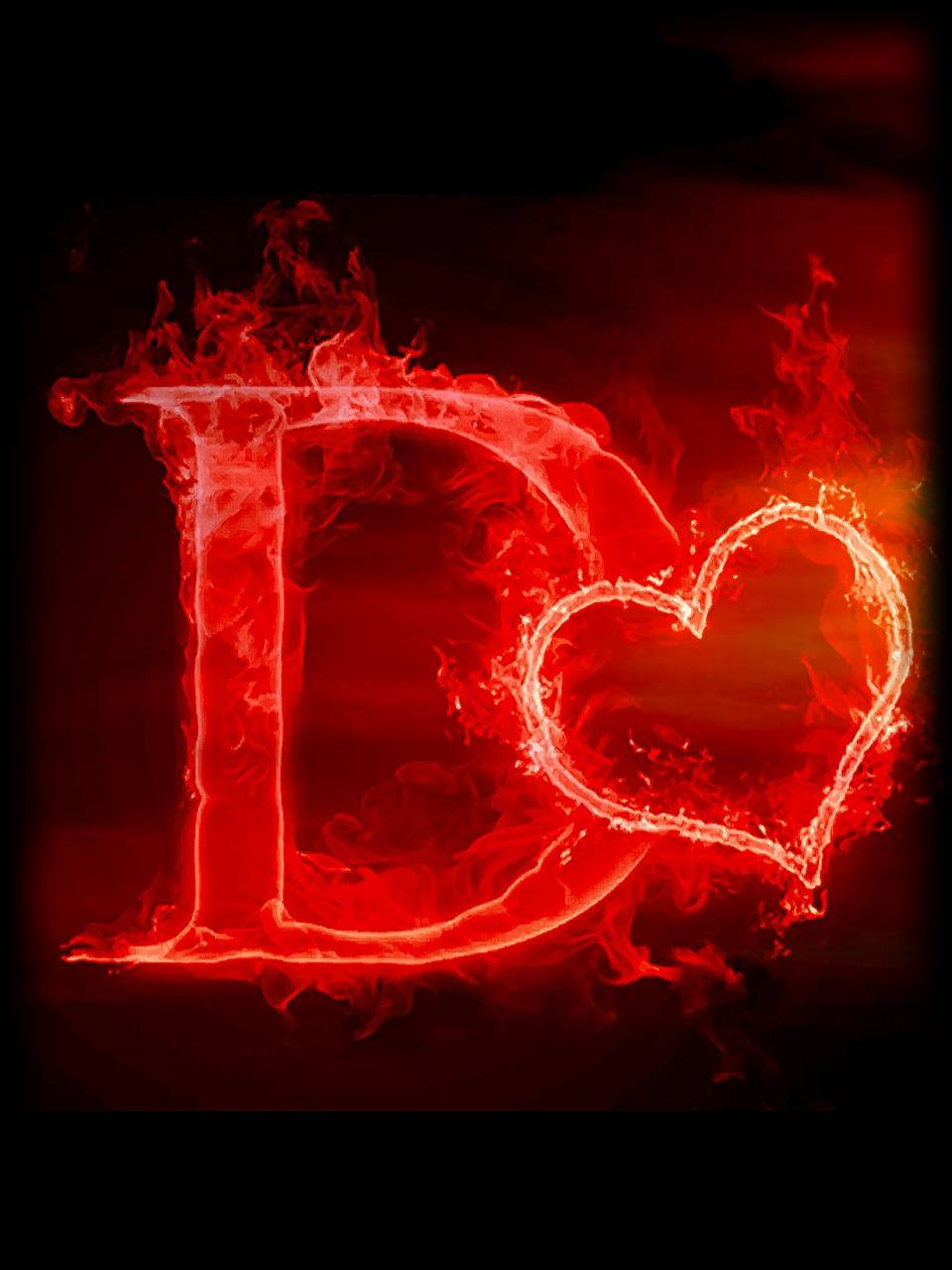 960x1280 Letter D Wallpaper