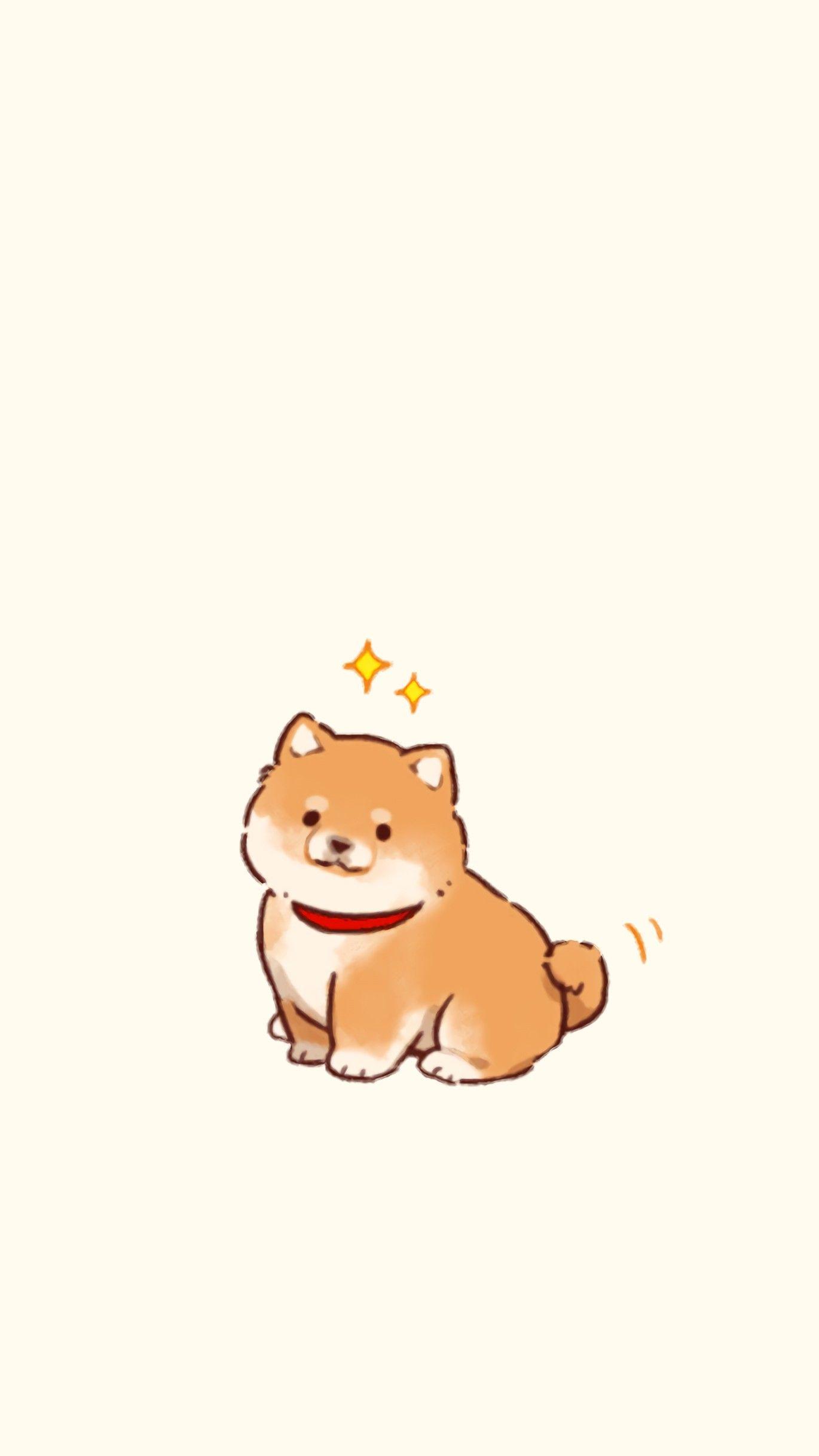 Con Chó Con đáng Yêu Dễ Thương Chó Shiba Inu Phim Hoạt Hình Doodle Mô Hình  Liền Mạch Hình Nền Bìa Banner  Nền AI Tải xuống miễn phí  Pikbest