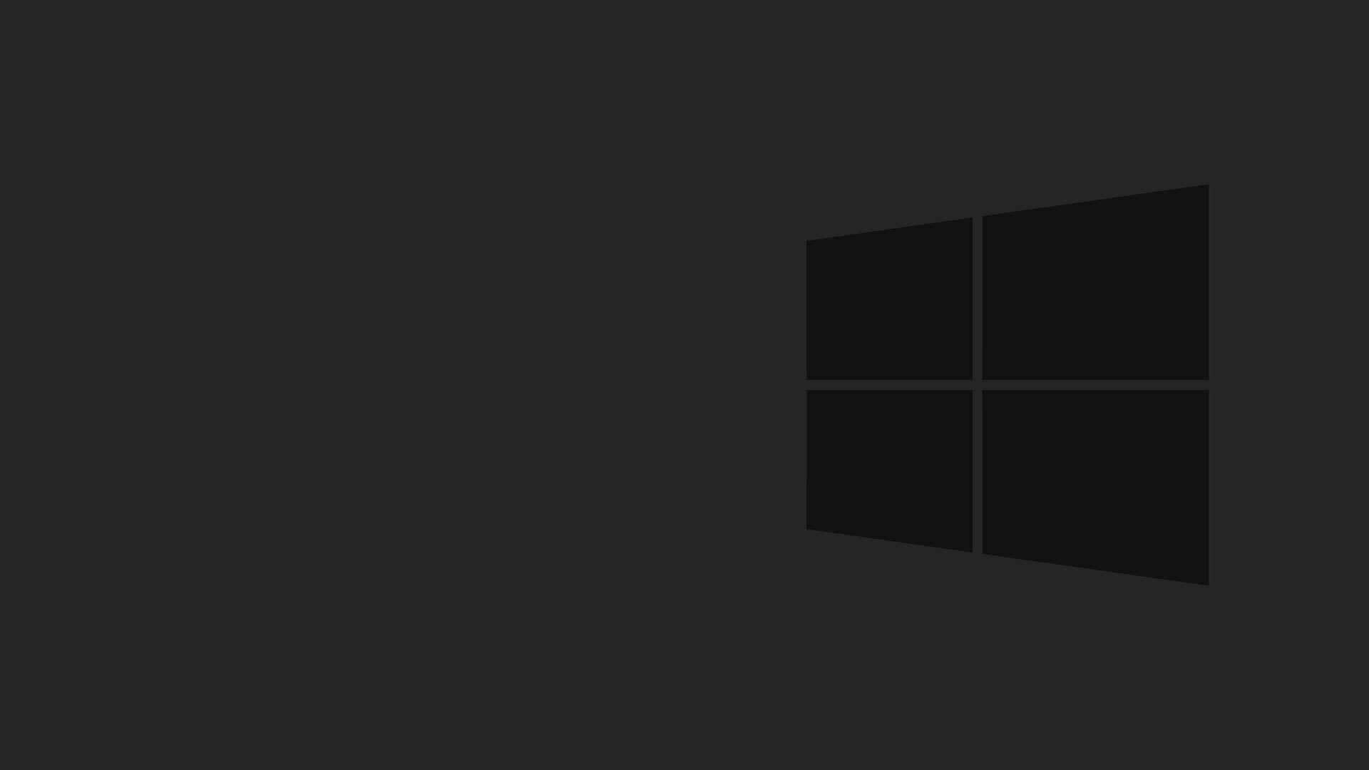 1920x1080 Windows 10 Black Wallpaper