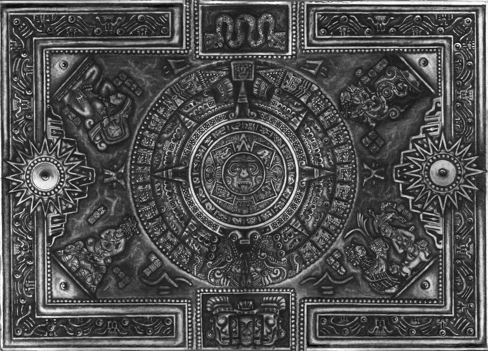 1600x1151 Free download Aztec Calendar Thingy by Nym182 [1600x1151]