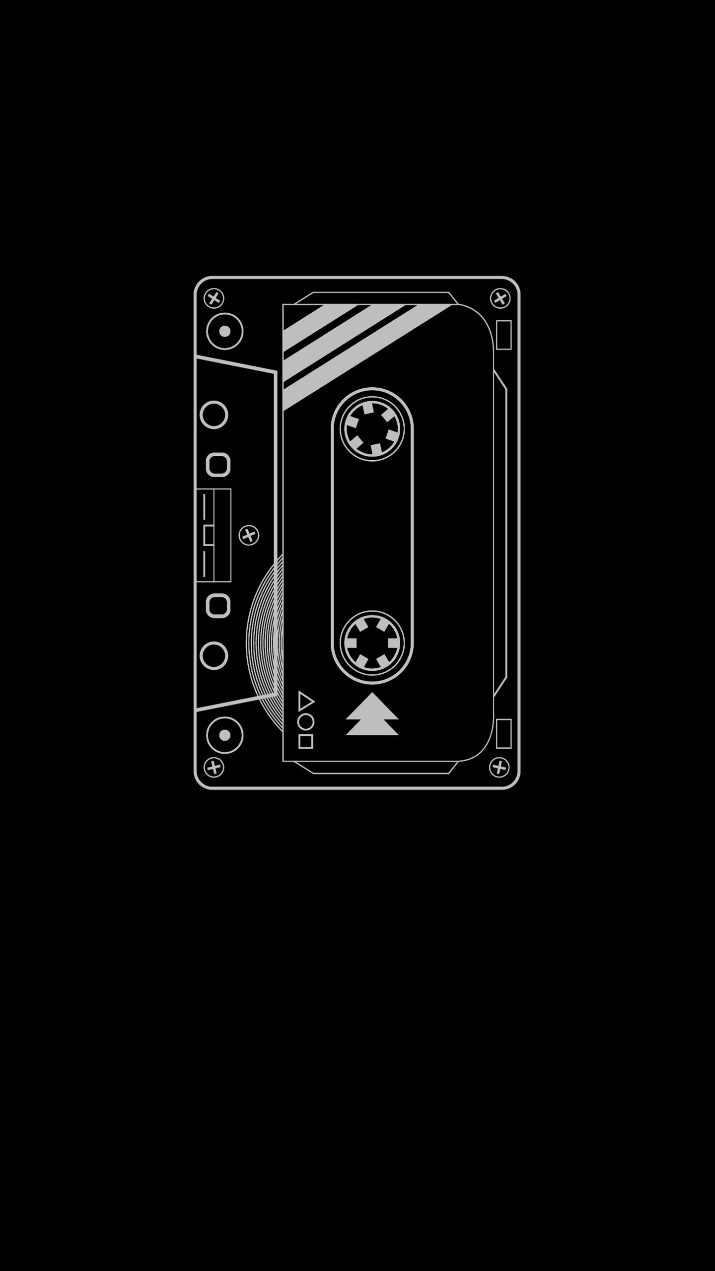 1440x2560 Minimal Amoled Black Wallpaper