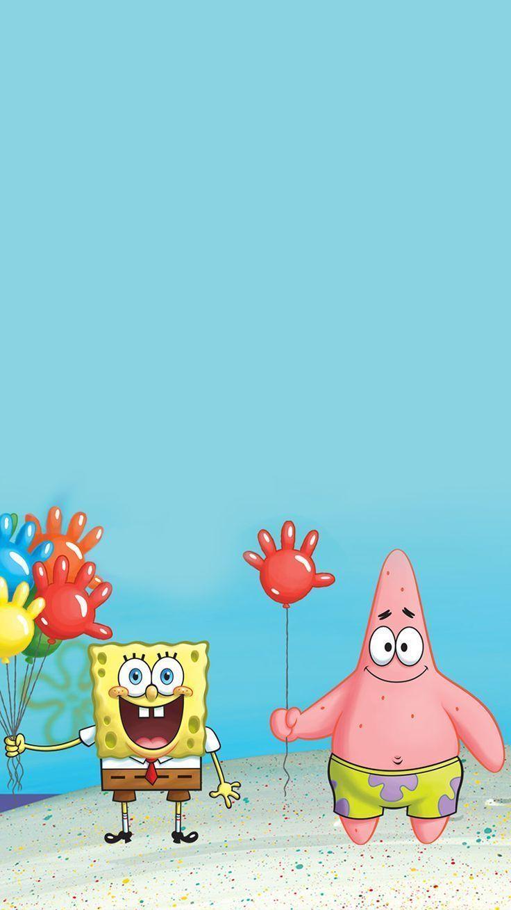 736x1309 Spongebob Amp; Patrick Wallpaper, Hochauflsende Cartoon Tapete