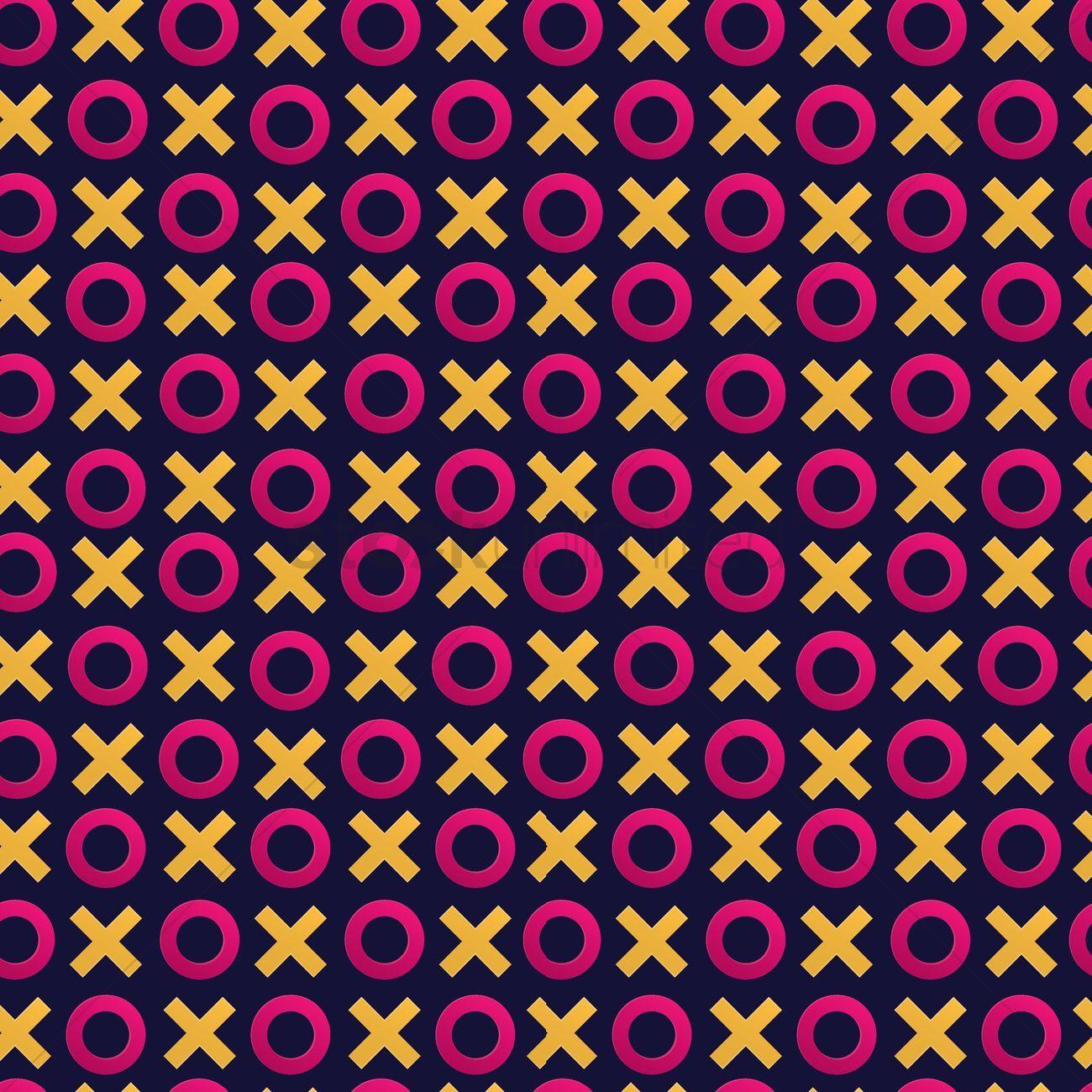 1300x1300 Tic tac toe pattern background Vector Image