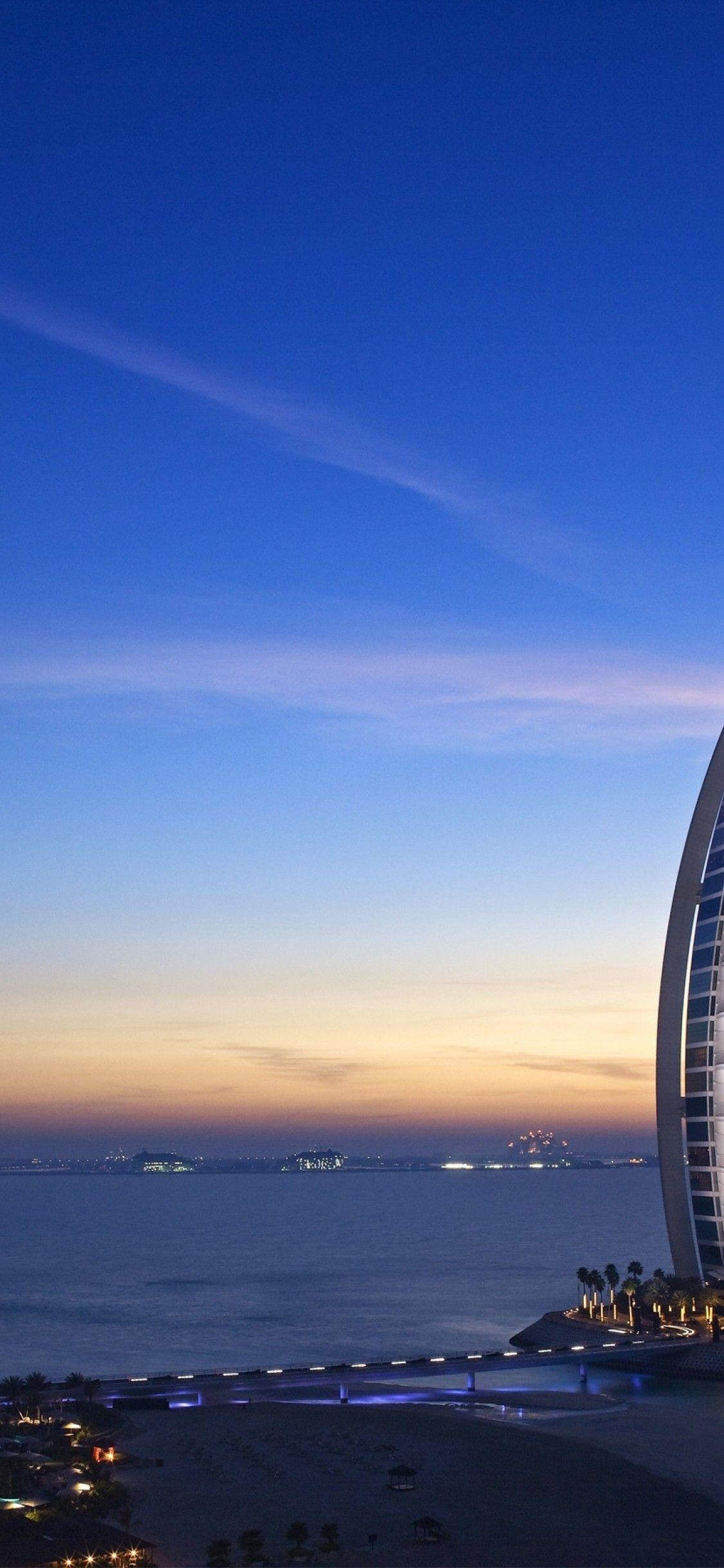 1125x2436 Download 1125x2436 Burj Al Arab, Skyscrapper, Dubai Wallpaper