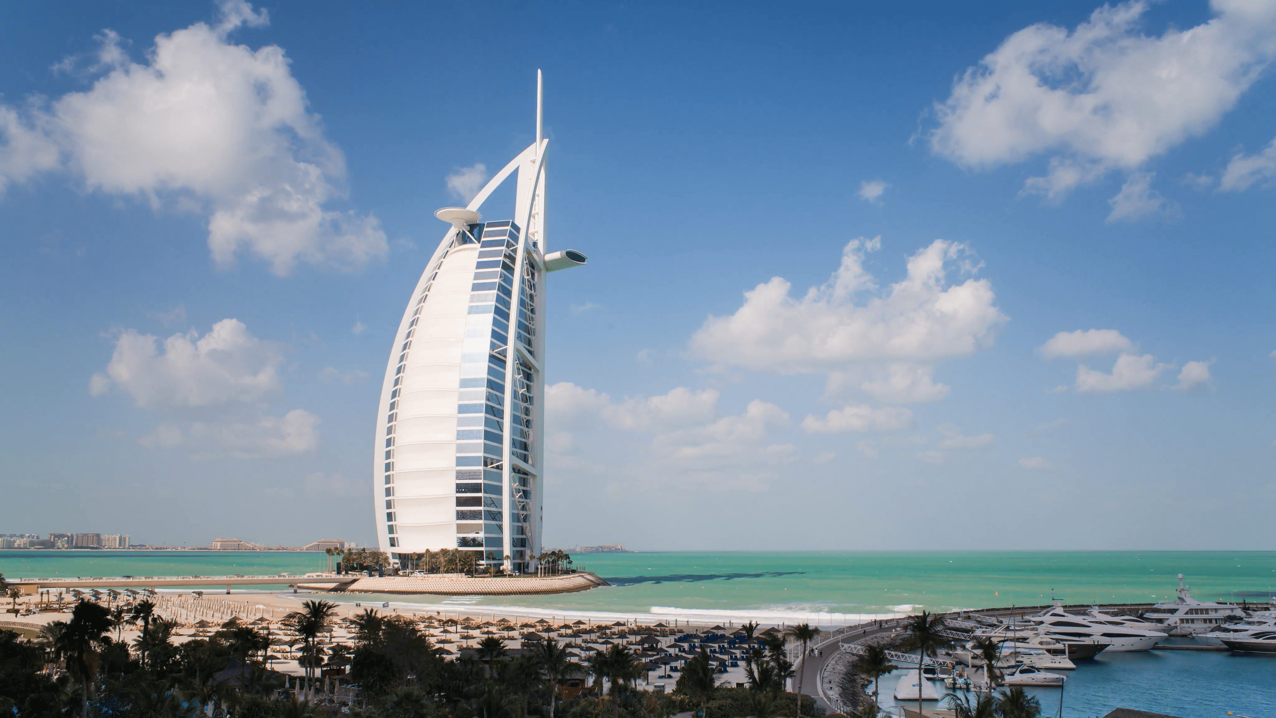 4096x2304 Burj Al Arab Dubai, United Arab Emirates 4k Ultra HD Wallpaper