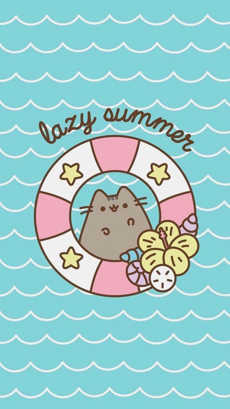 750x1334 Gato Pusheen Kawaii Wallpaper Cat Wallpaper