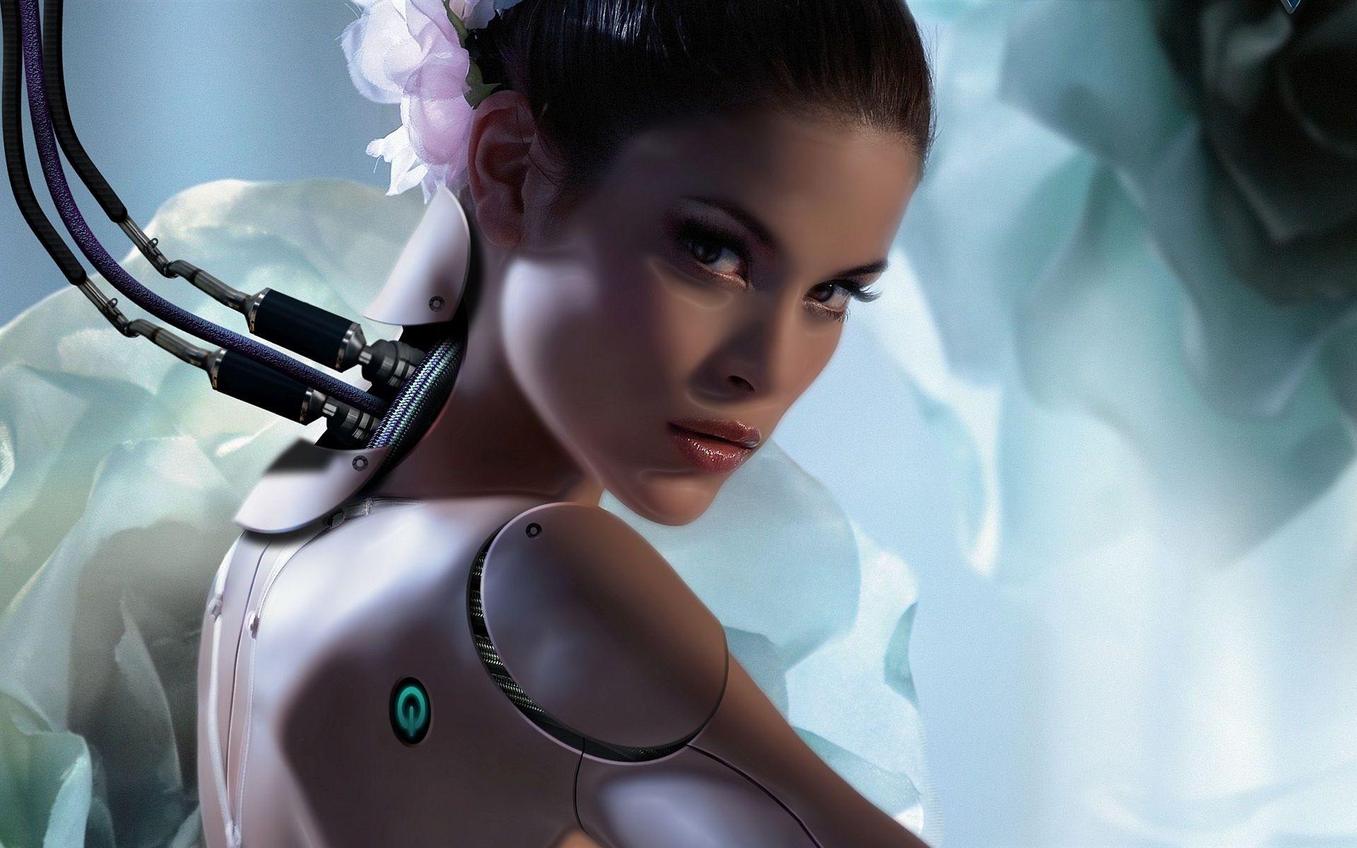 1920x1200 Wallpaper Fantasy girl, robot 1920x1200 HD Picture, Image