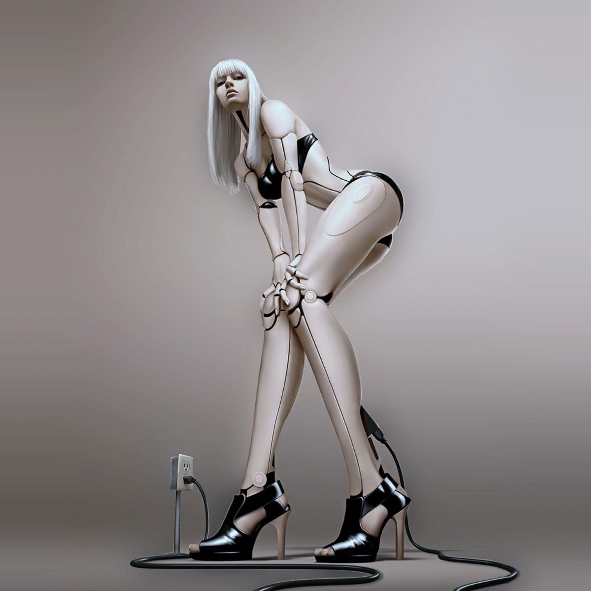 2048x2048 Robot iPad Wallpaper
