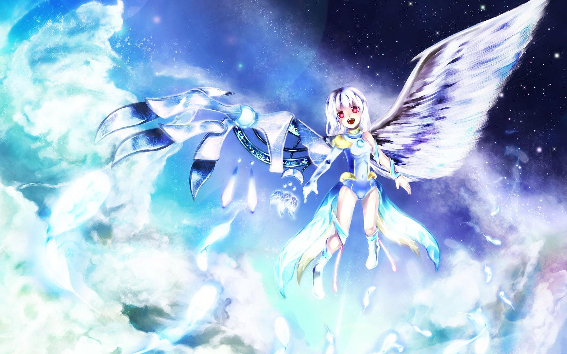 1920x1200 Download 1920x1200 Half angel half robot girl wallpaper