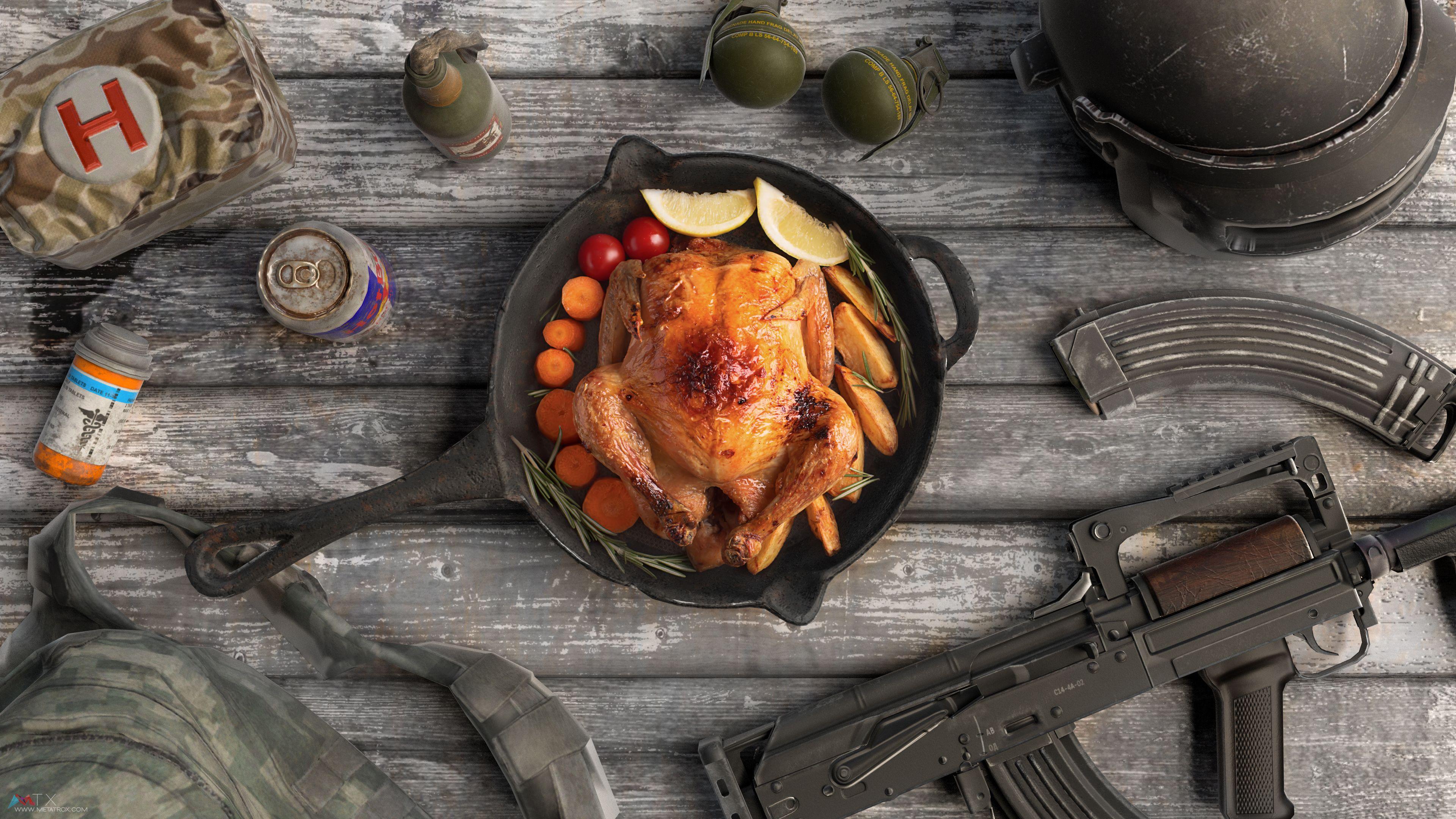 3840x2160 Pubg Chicken Dinner Wallpaper Chicken Dinner