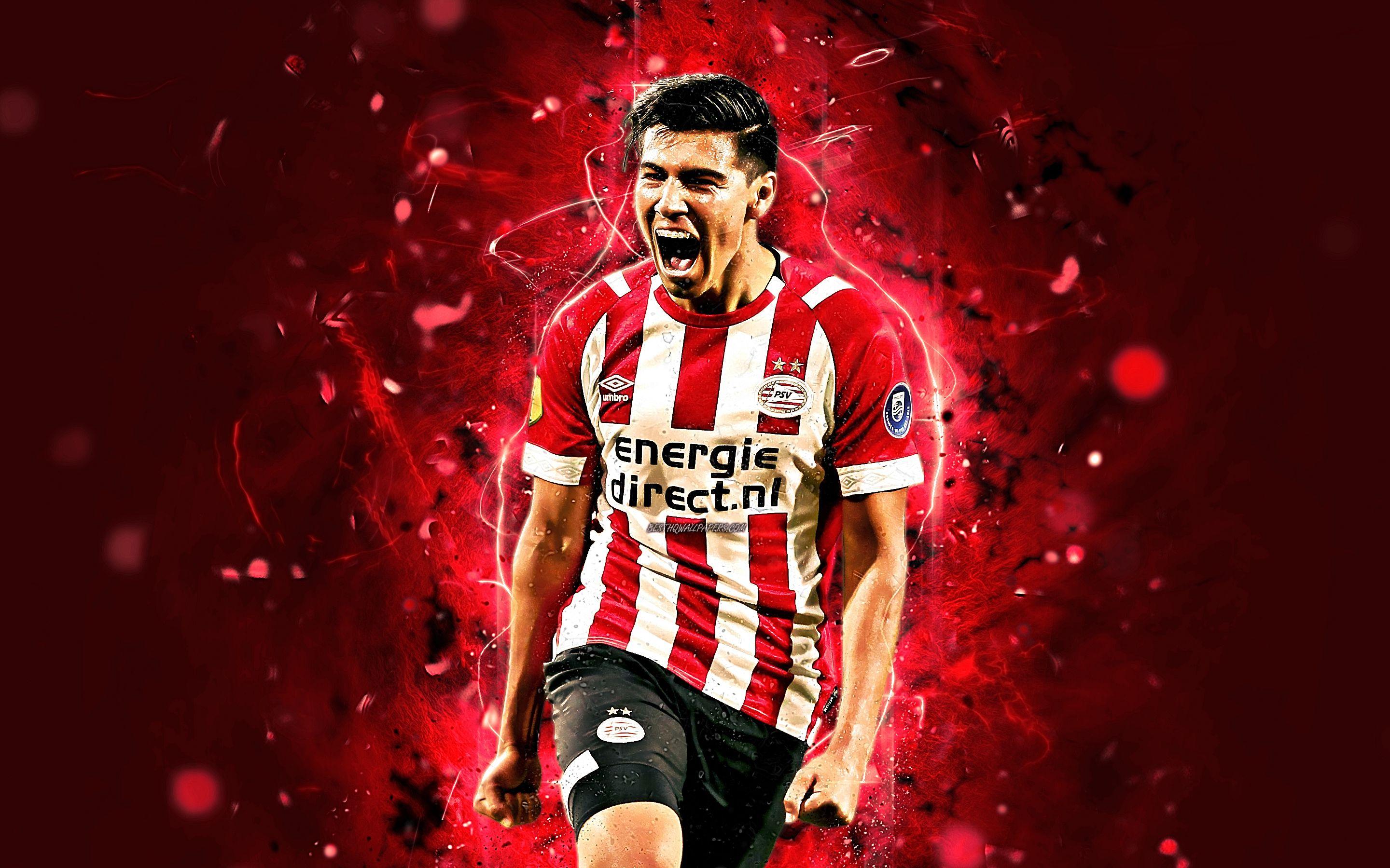 2880x1800 Download wallpaper Erick Gutierrez, joy, mexican footballers, PSV