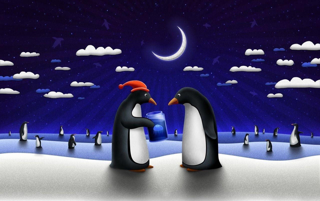 1280x804 Funny Penguins wallpaper. Funny Penguins