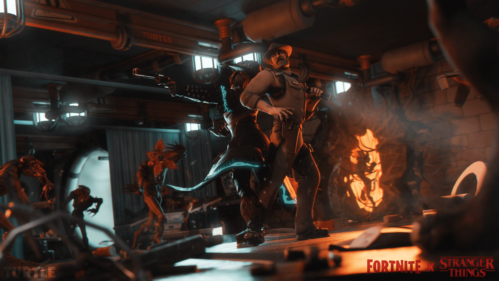 1920x1080 Fortnite X Stranger Things Wallpaper