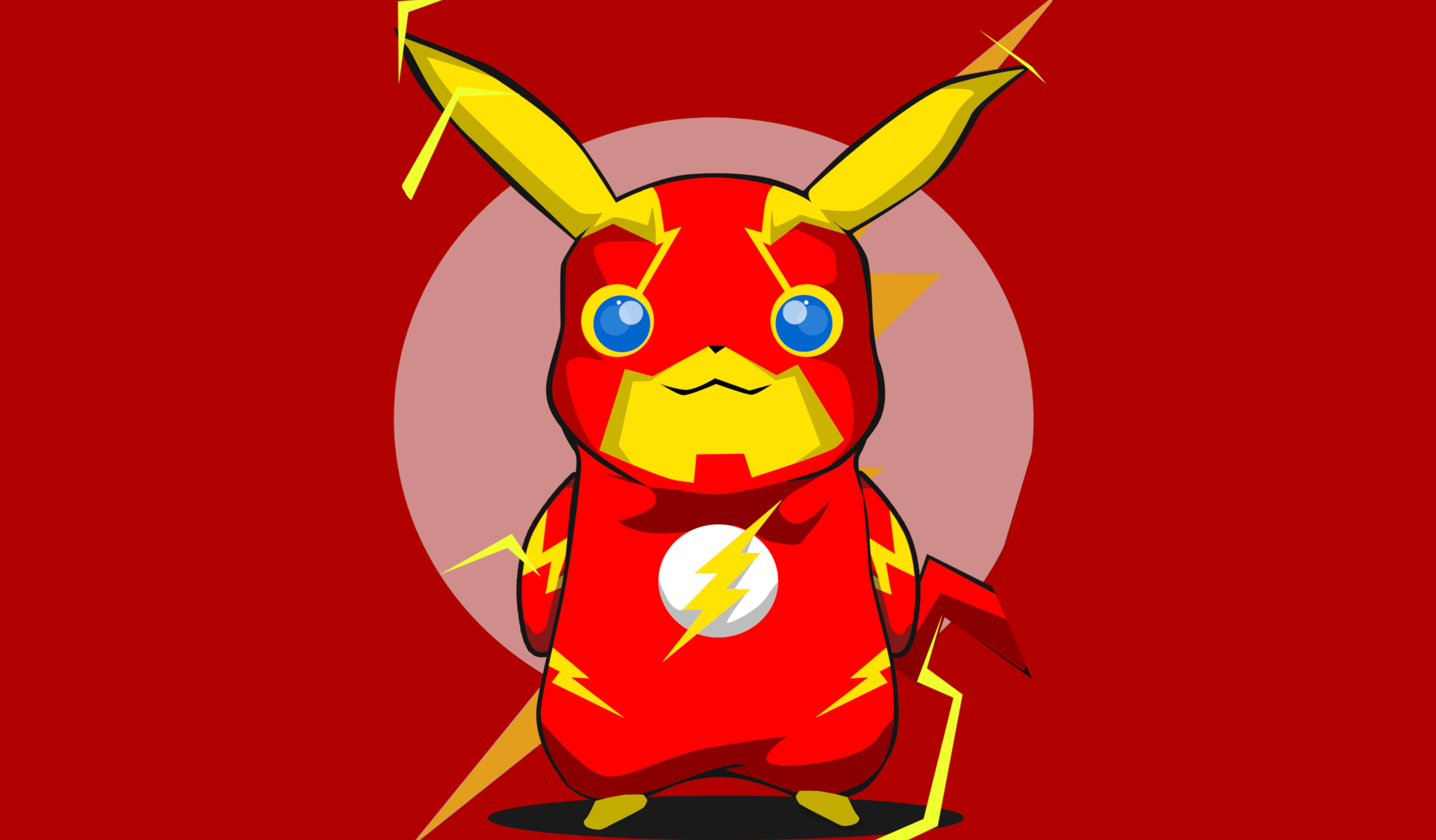 4445x2600 Pokémon, Minimalist, Original, Anime, Pikachu Wallpaper
