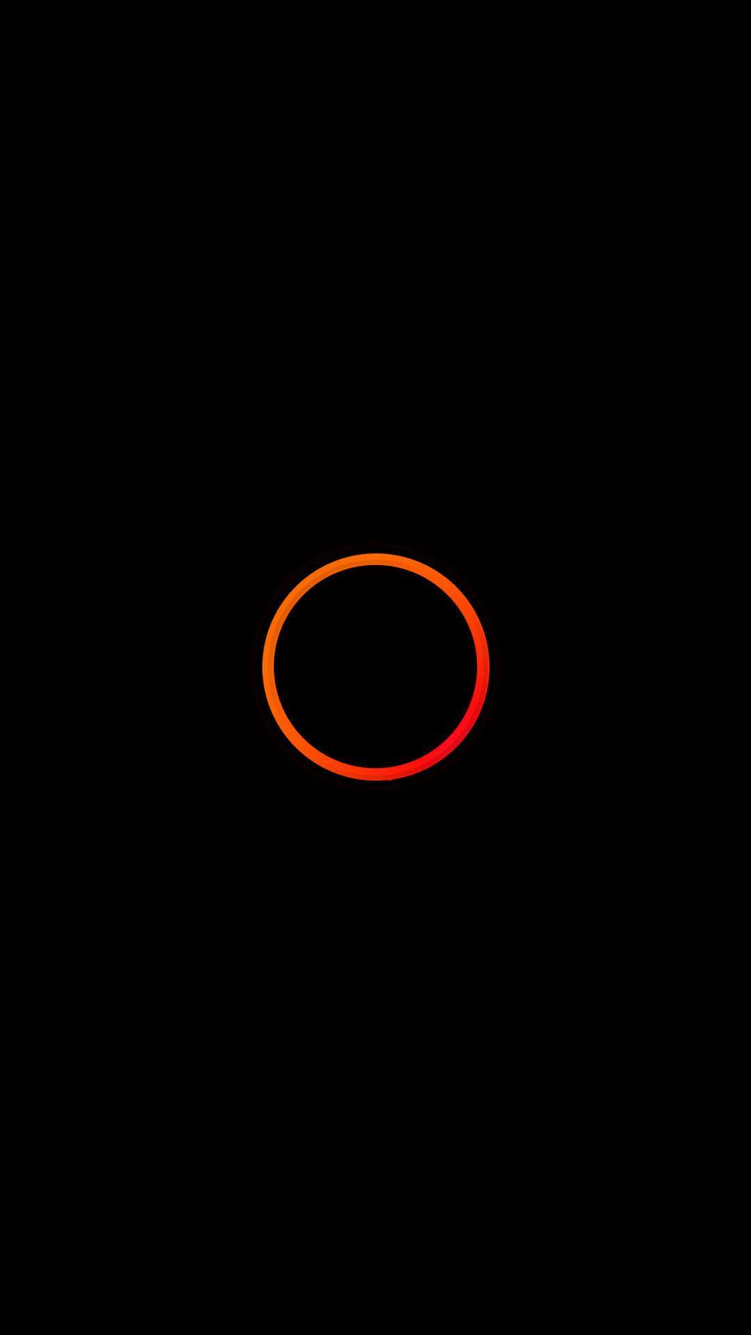 Tải xuống miễn phí Hình nền Android 1080x1920 Orange Circle Minimal