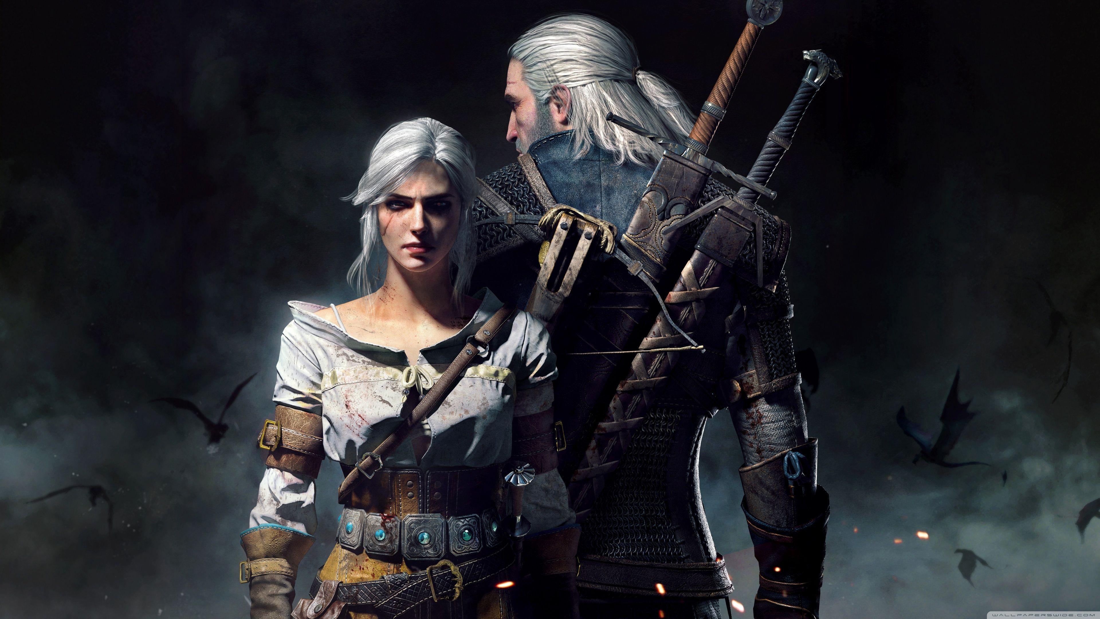3840x2160 The Witcher 3 Wild Hunt Geralt and Ciri Ultra HD Desktop