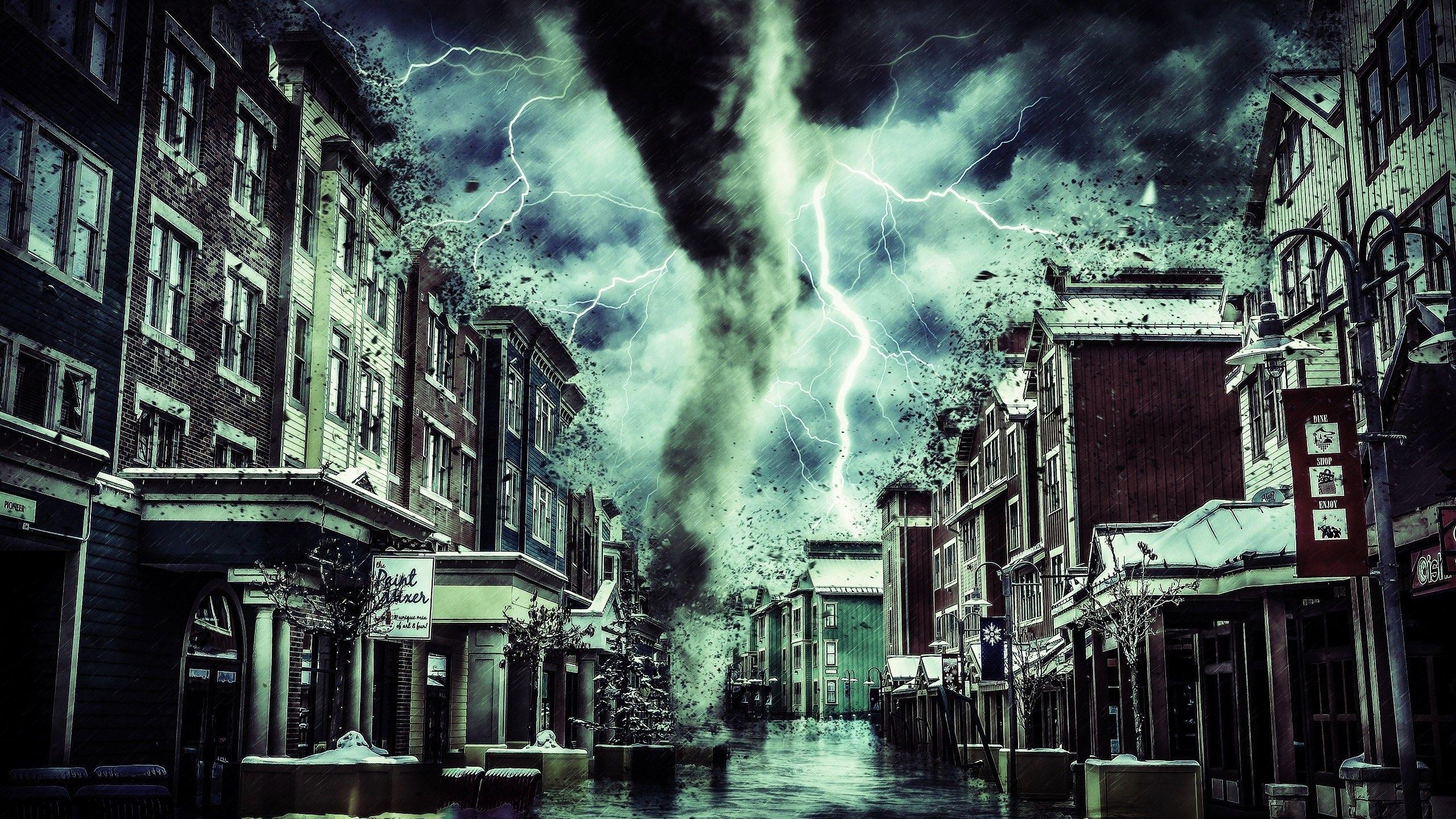 2560x1440 Tornado desktop background HD Wallpaper