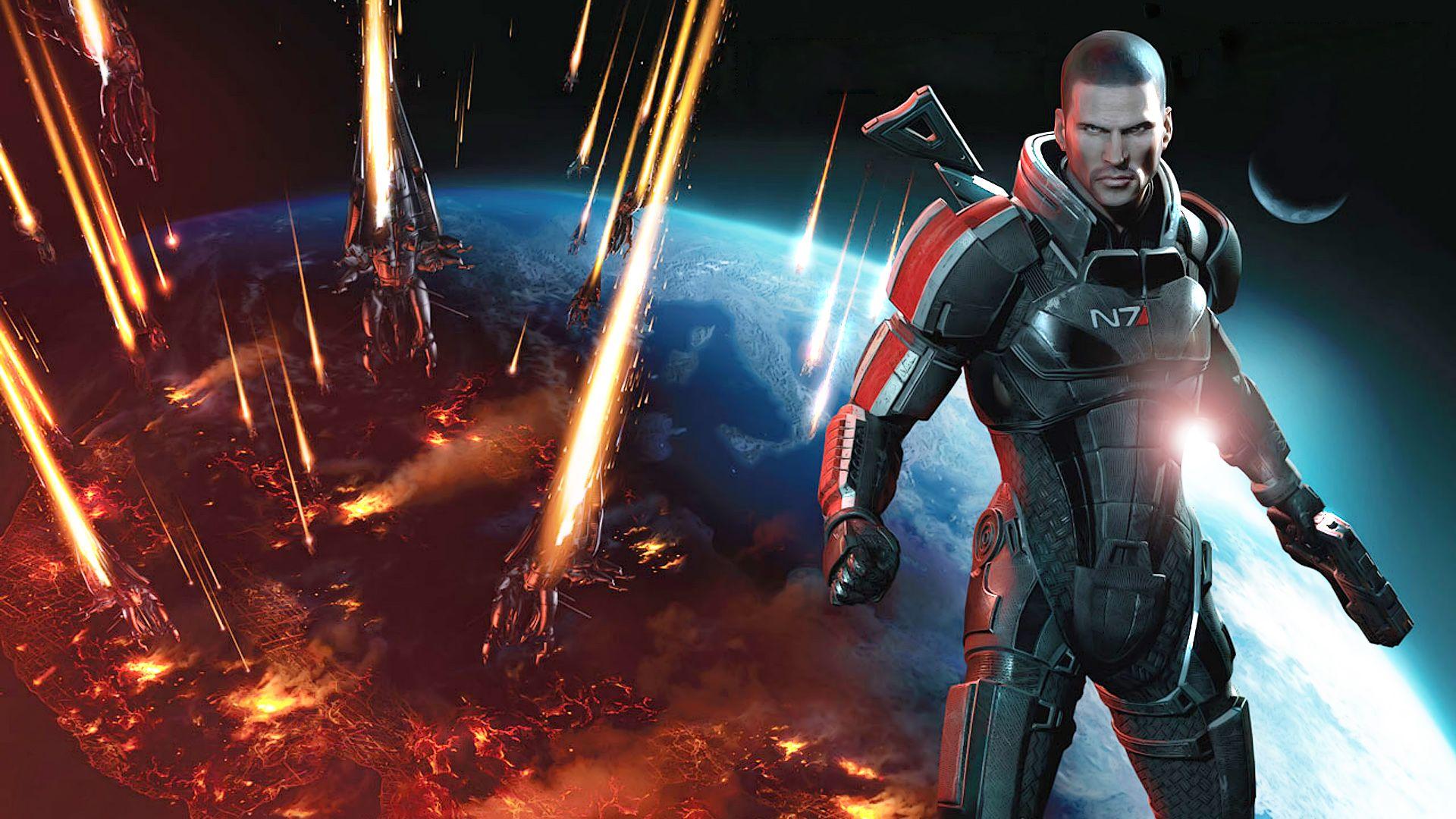 1920x1080 Commander Shepard in Mass Effect 3 Wallpaper