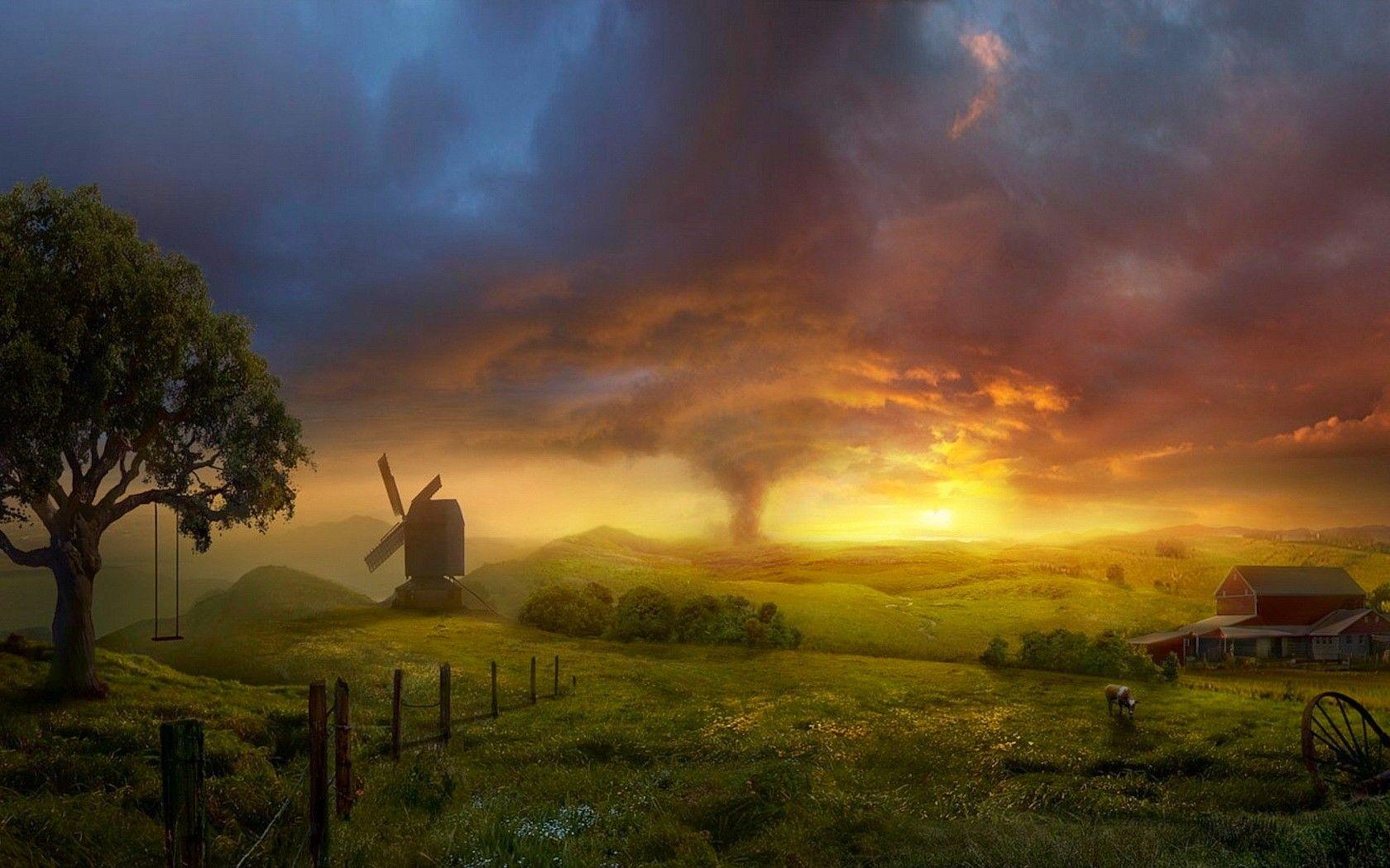 1680x1050 Tornado Wallpaper for Desktop
