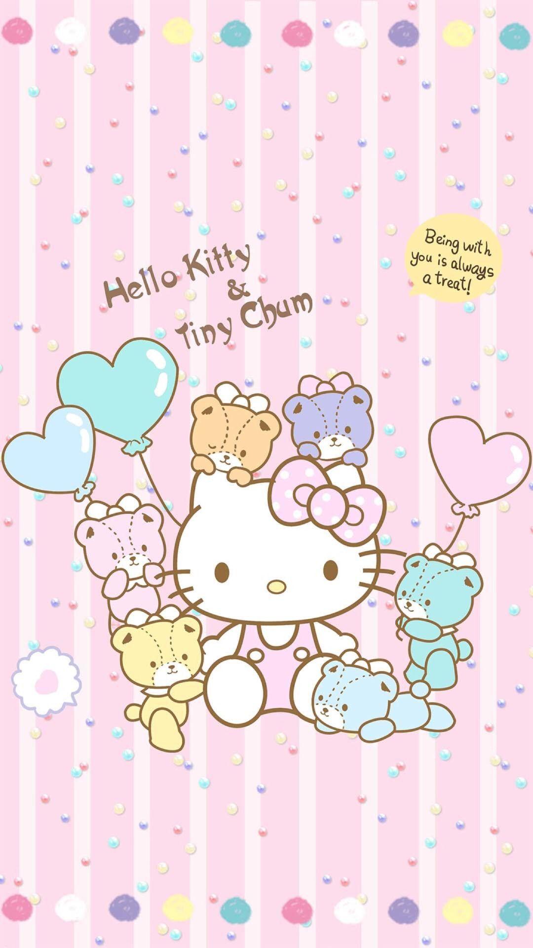 Hello kitty 3 aesthetic pink cat tumblr cute hellokitty heart sanrio  HD phone wallpaper  Pxfuel