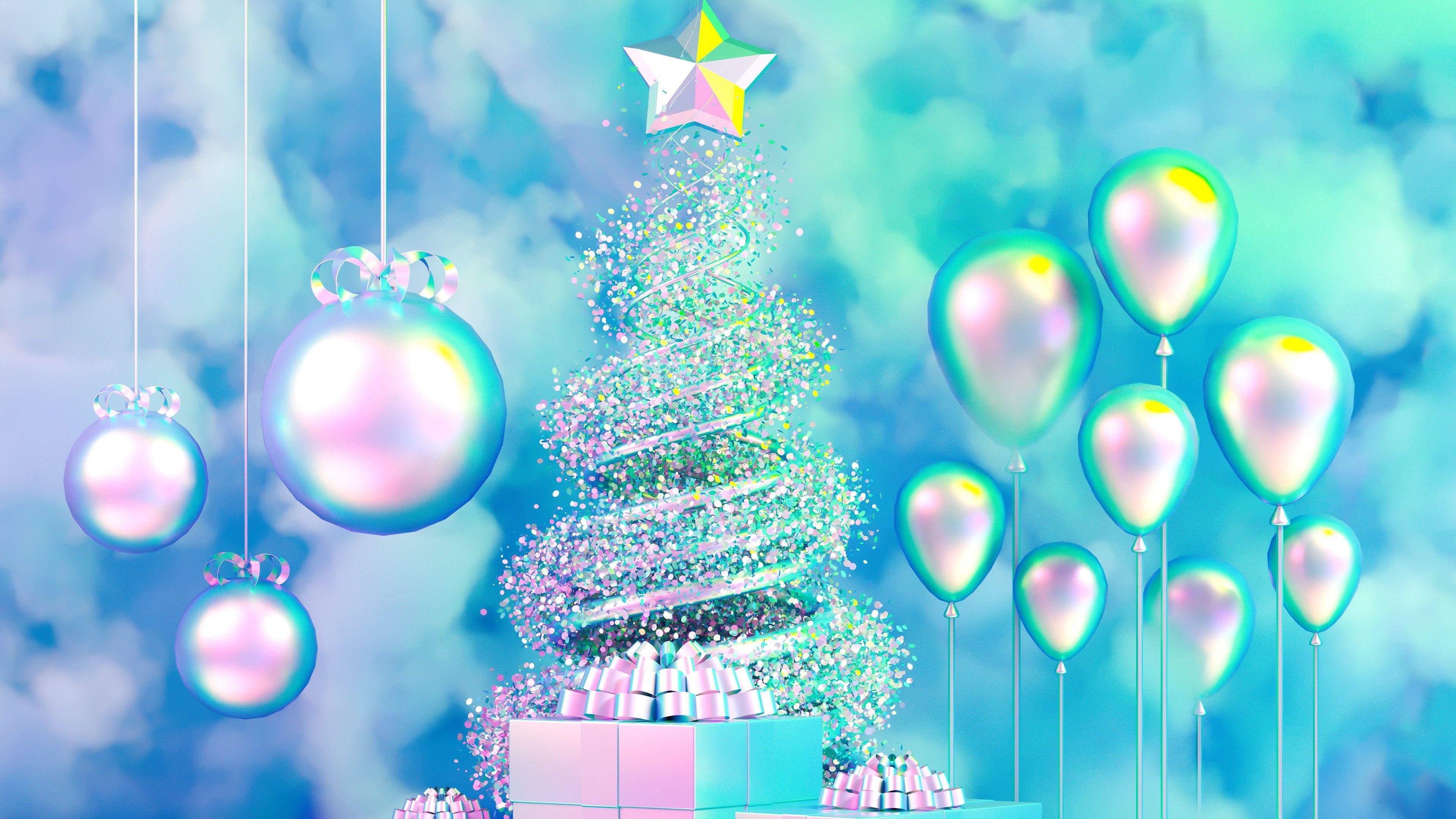 3840x2160 Christmas Tree Wallpaper High Resolution Background