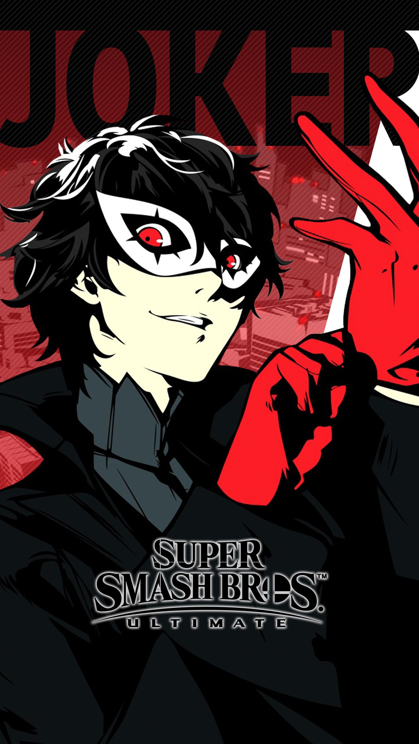 1440x2560 Super Smash Bros Ultimate Joker Wallpaper (Unofficial). Cat with Monocle