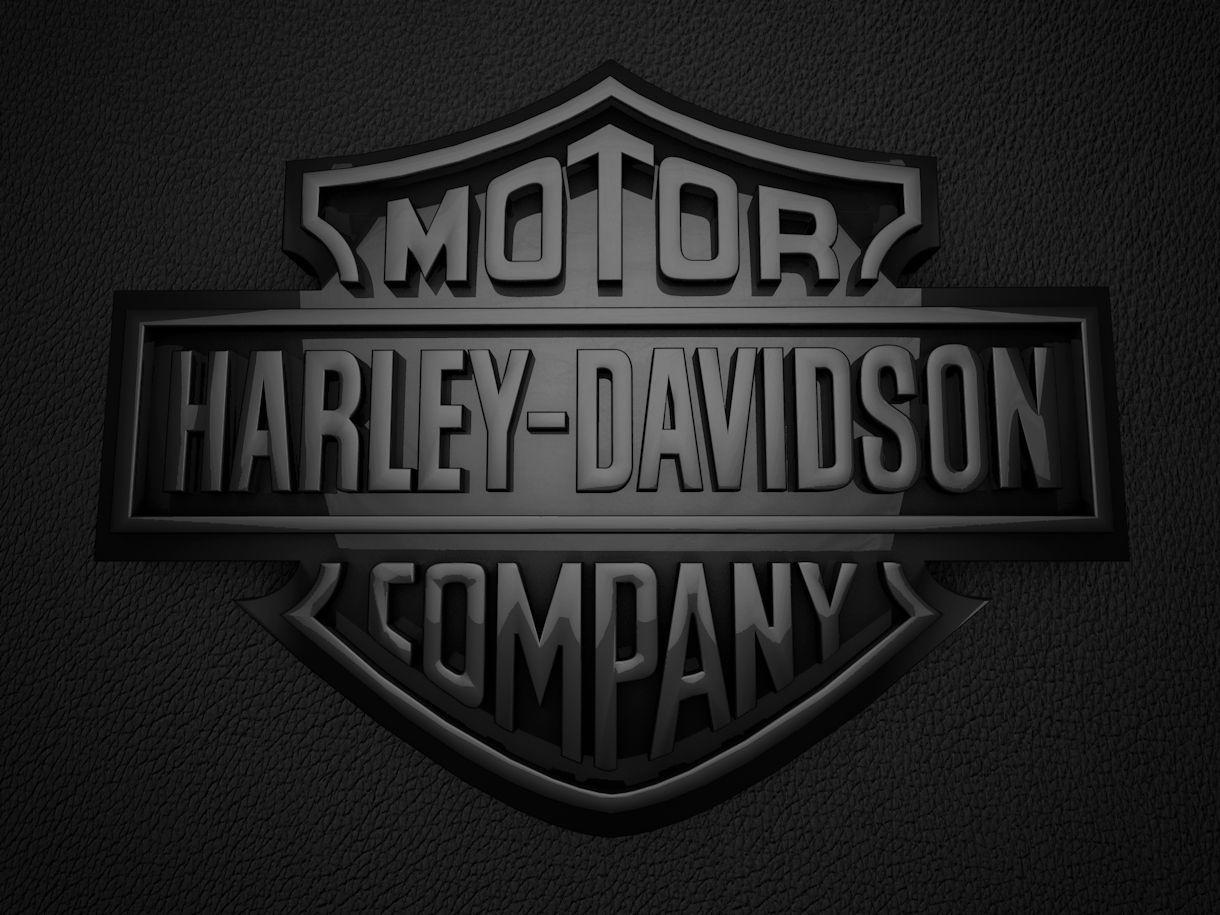 1220x915 Wallpaper Black & White, Harley Davidson, Helmet, Motorcycle