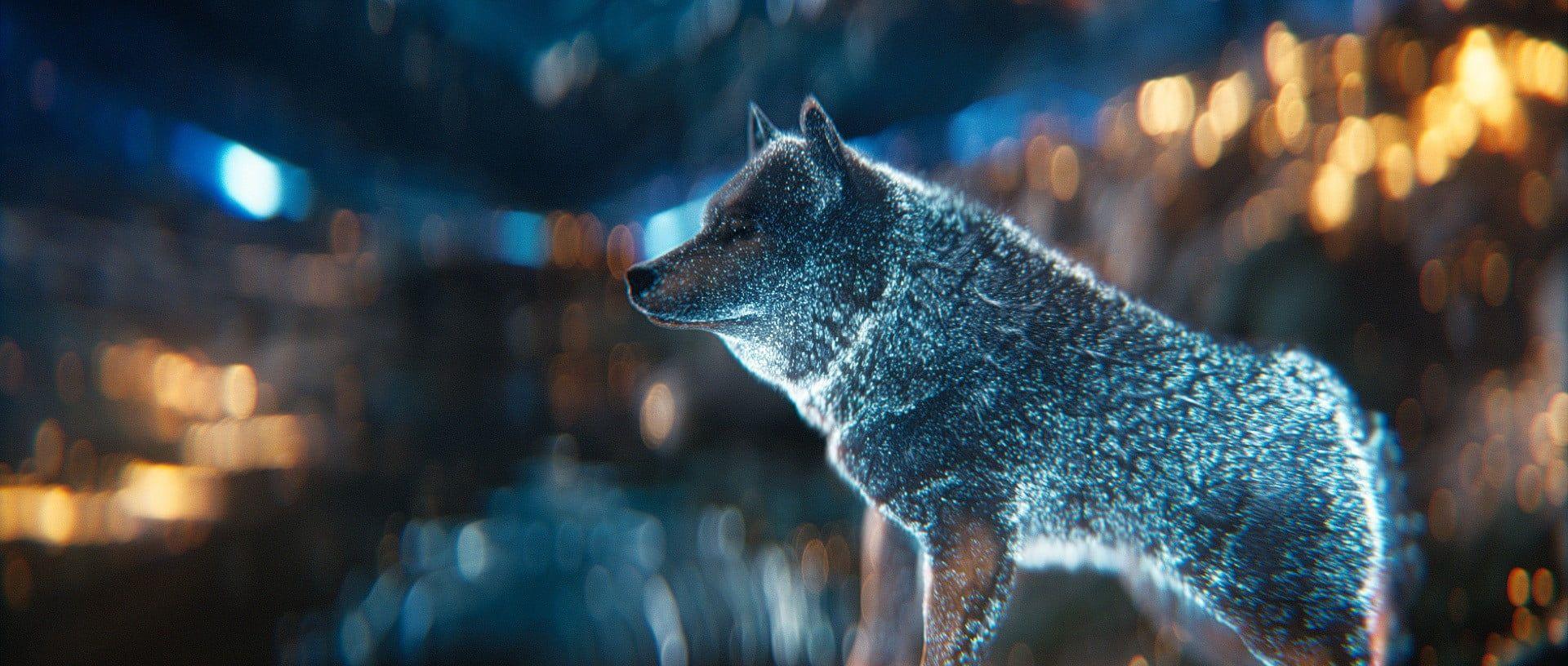 1920x816 Blue wolf, wolf HD wallpaper