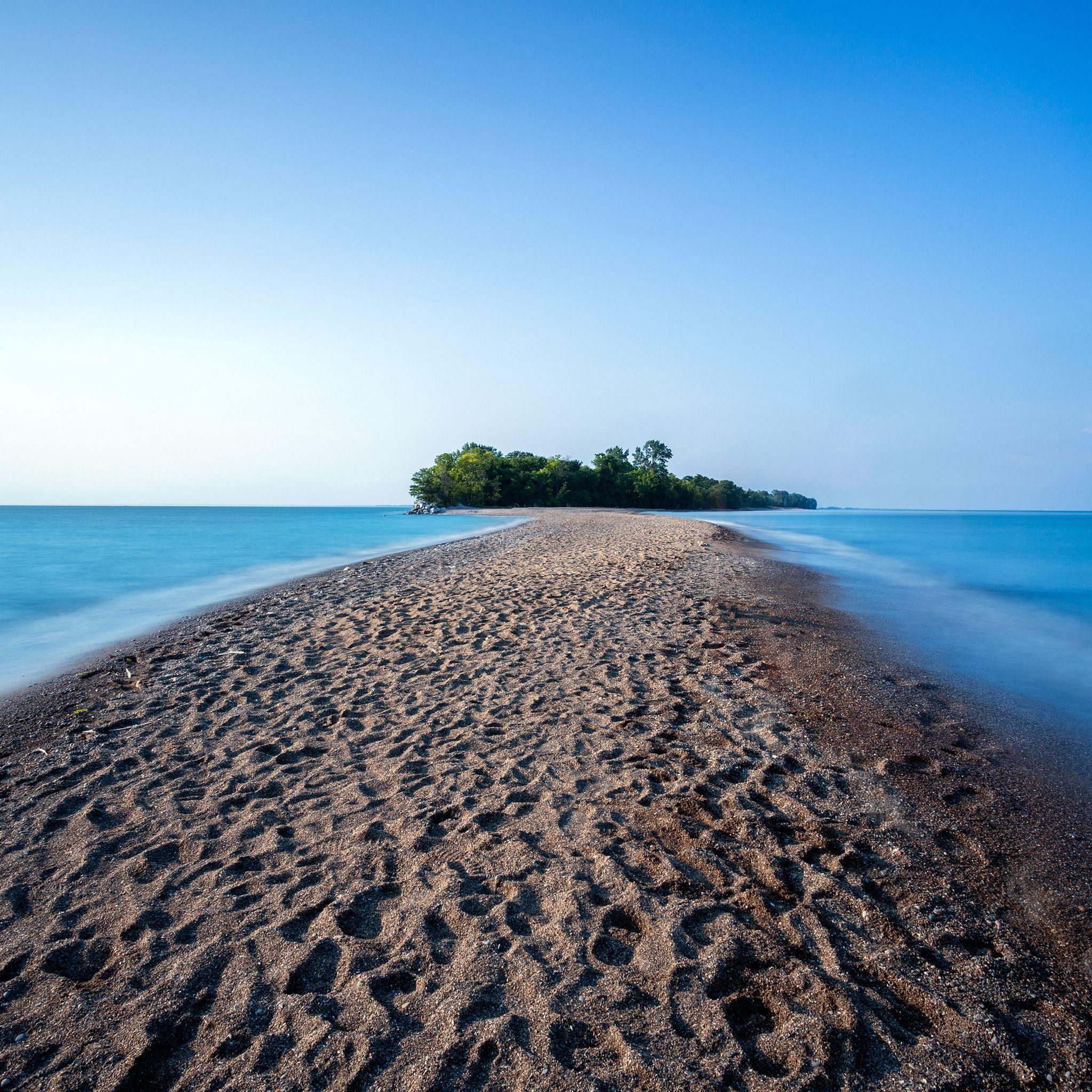 2048x2048 Lonely Island Landscape 4k iPad Air HD 4k Wallpaper