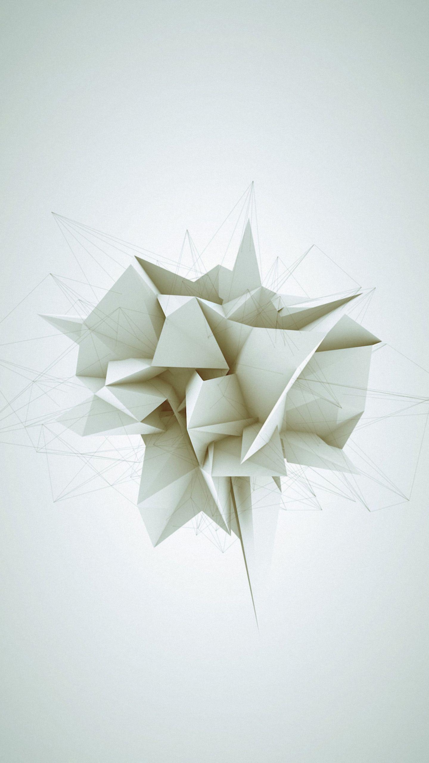 1440x2560 White 3D Cool iPhone 6s Plus Wallpaper Wallpaper & Background Download