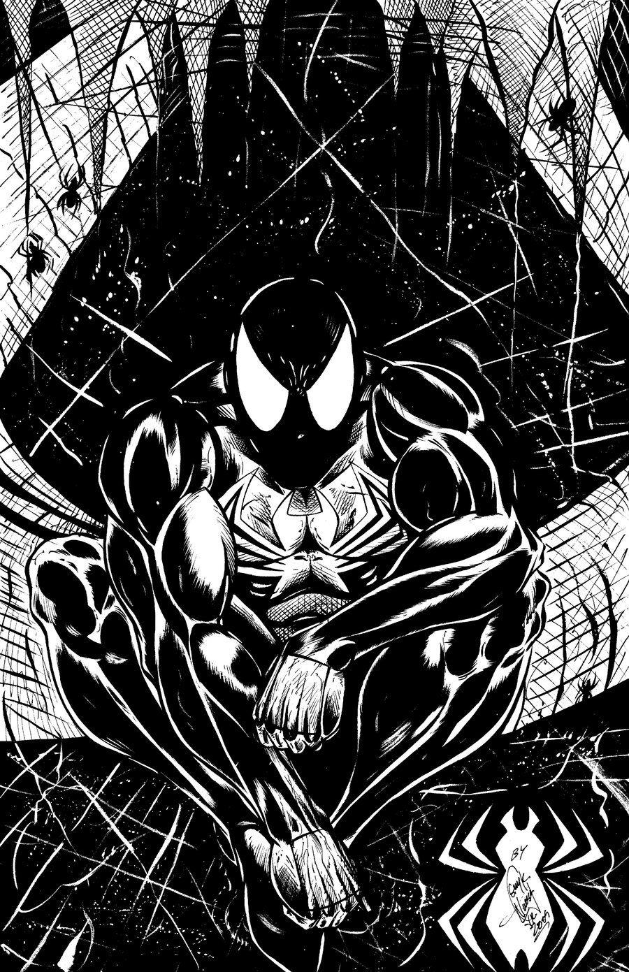 Black and White Spider-Man Wallpapers - Top Free Black and White Spider